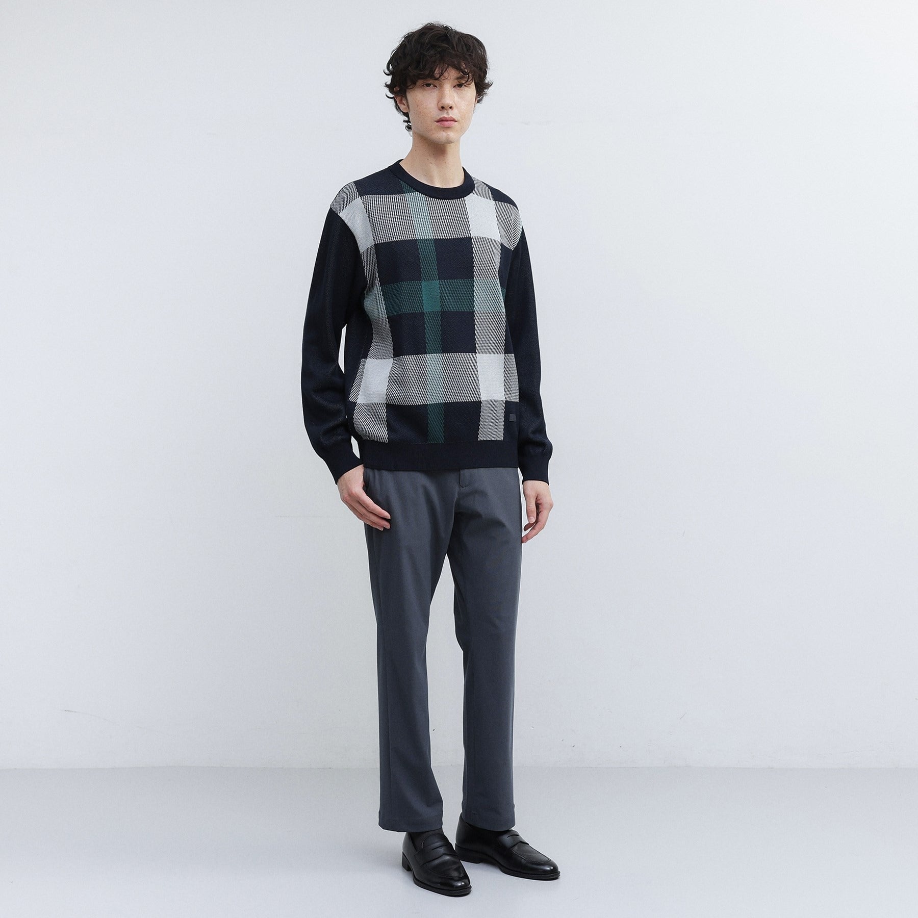 タケオキクチ TAKEO KIKUCHI ダブル ジャカード ニット （モカブラウン(242)） モカブラウン(242)