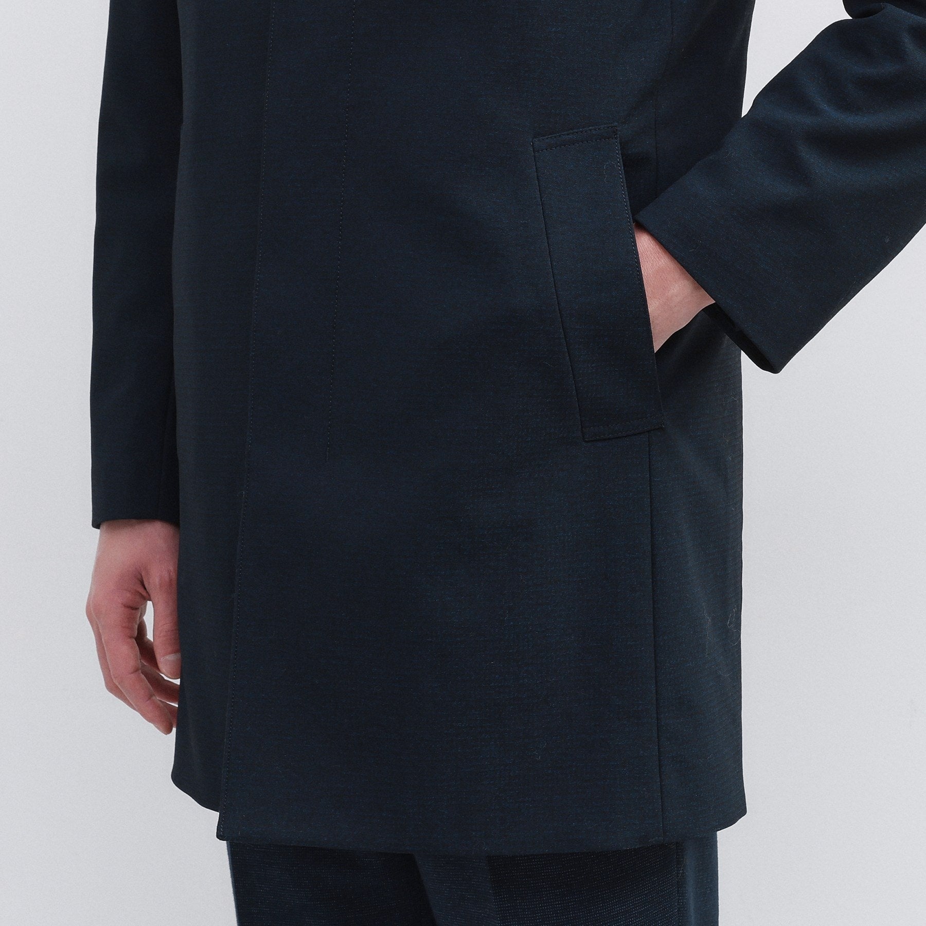 タケオキクチ TAKEO KIKUCHI 【Sサイズ～】【ダウンライナー付き】ドビースタンドカラーコート （ネイビー(094)） ネイビー(094)