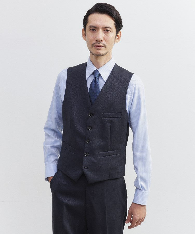 タケオキクチ TAKEO KIKUCHI 【Made in JAPAN】矢絣（やがすり）ベスト／ スリーピース対応 （ブルー(893)） ブルー(893)