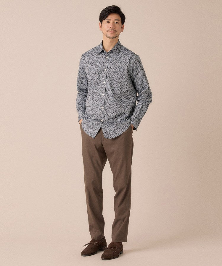 タケオキクチ TAKEO KIKUCHI 播州 ドビーストライプ フラワーシャツ （グリーン(324)） グリーン(324)