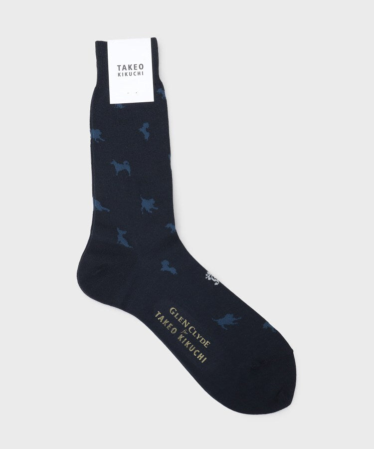 タケオキクチ TAKEO KIKUCHI 【グレンクライド別注】コーデュラ（R）ドレスソックス （ネイビー(094)） ネイビー(094)