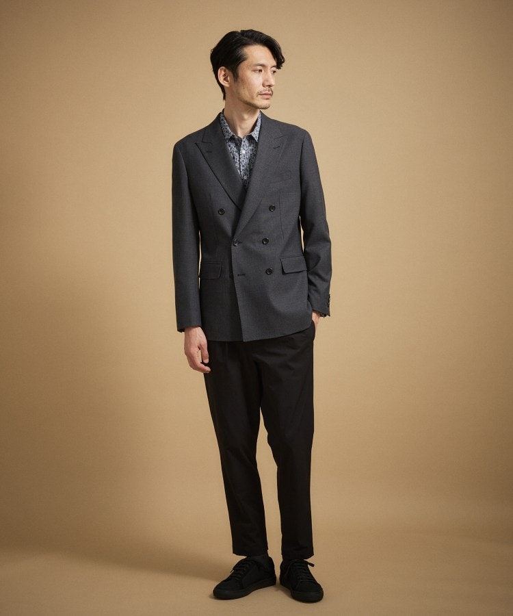 タケオキクチ TAKEO KIKUCHI ストレッチダブルジャケット （ブラック(019)） ブラック(019)