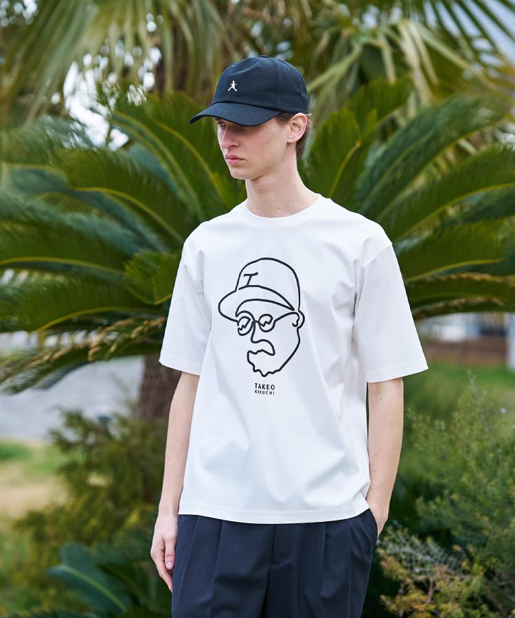タケオキクチ TAKEO KIKUCHI ◆アイスクリアコットン ワンストローク 半袖Tシャツ （ベージュ(052)） ベージュ(052)