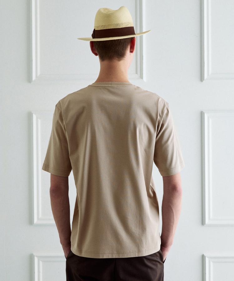 タケオキクチ TAKEO KIKUCHI ◆アイスクリアコットン ワンストローク 半袖Tシャツ （ベージュ(052)） ベージュ(052)