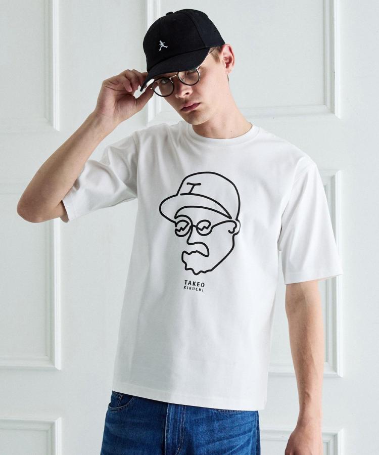 タケオキクチ TAKEO KIKUCHI ◆アイスクリアコットン ワンストローク 半袖Tシャツ （ベージュ(052)） ベージュ(052)