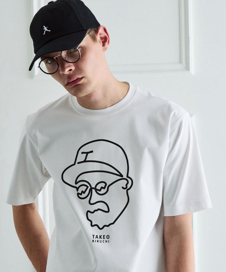 タケオキクチ TAKEO KIKUCHI ◆アイスクリアコットン ワンストローク 半袖Tシャツ （ベージュ(052)） ベージュ(052)
