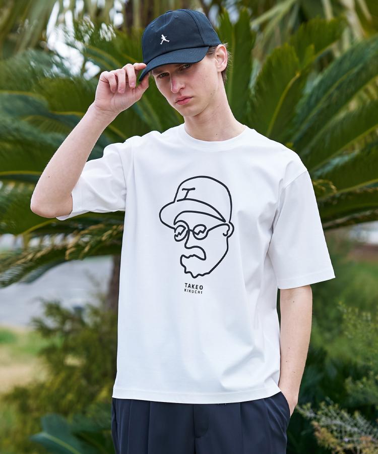 タケオキクチ TAKEO KIKUCHI ◆アイスクリアコットン ワンストローク 半袖Tシャツ （ホワイト(001)） ホワイト(001)