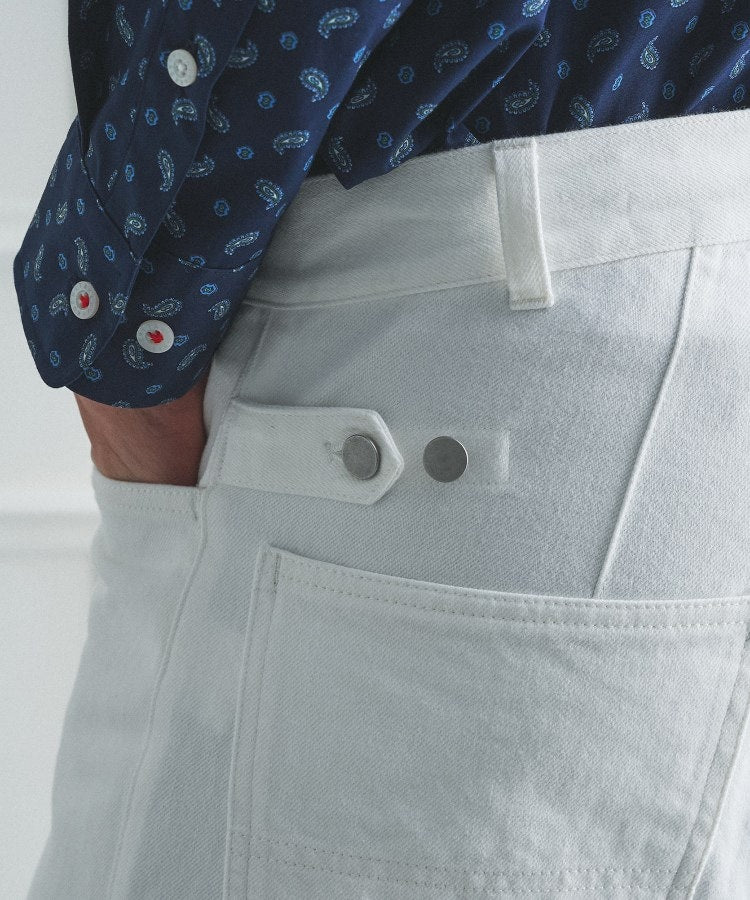 タケオキクチ TAKEO KIKUCHI ◆【BOWLER HAT LABEL】エクスプローラー 11ozカラーデニム （ホワイト(001)） ホワイト(001)