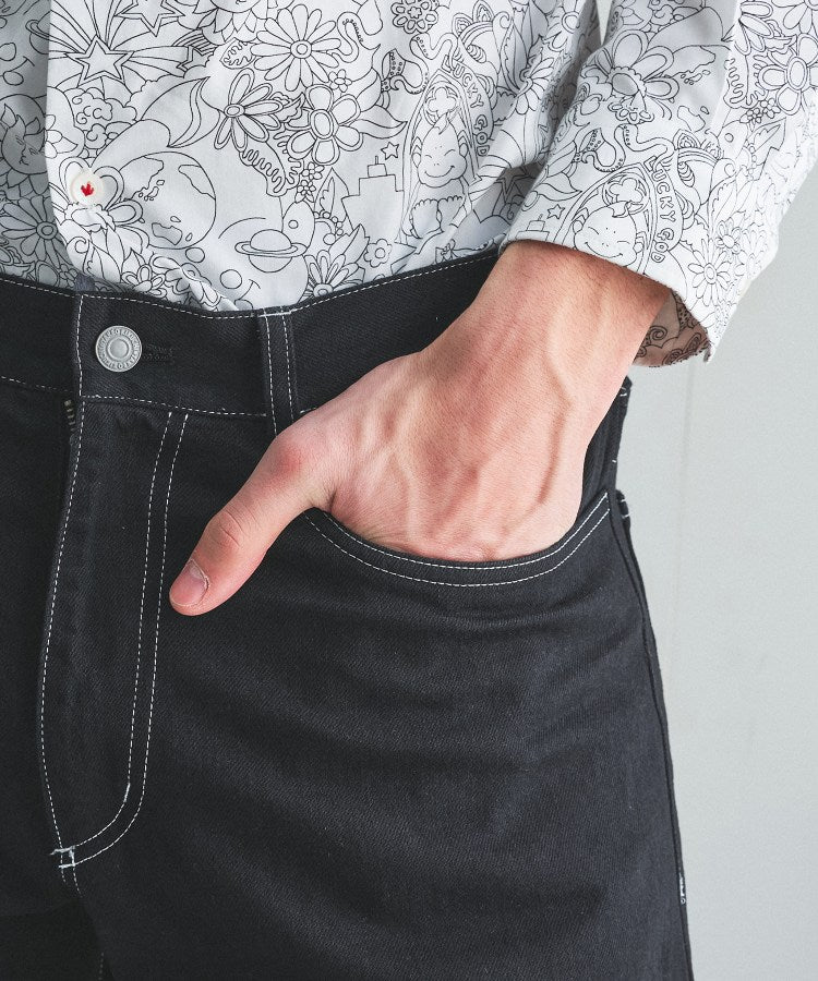 タケオキクチ TAKEO KIKUCHI ◆【BOWLER HAT LABEL】エクスプローラー 11ozカラーデニム （ホワイト(001)） ホワイト(001)