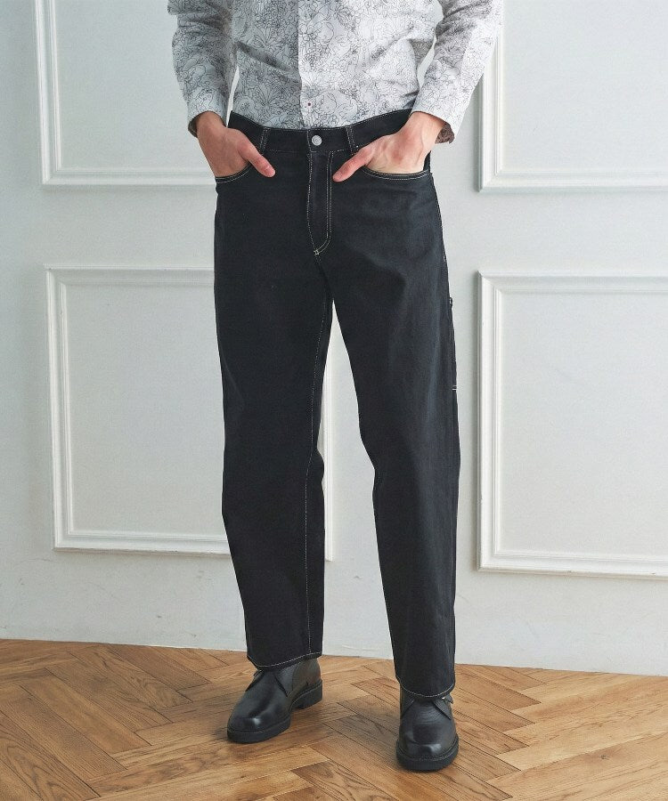 タケオキクチ TAKEO KIKUCHI ◆【BOWLER HAT LABEL】エクスプローラー 11ozカラーデニム （ブラック(019)） ブラック(019)