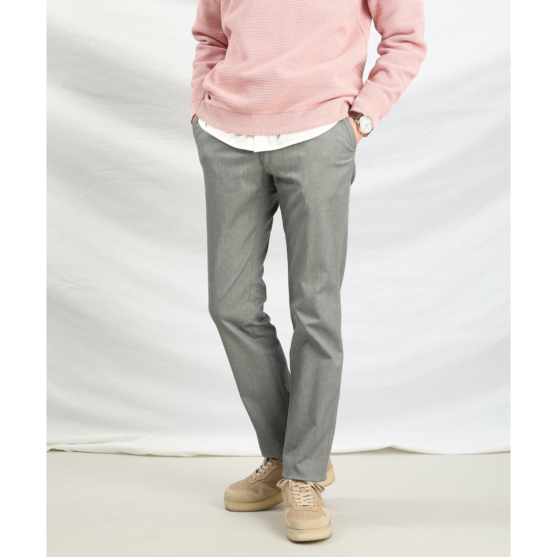 TAKEO KIKUCHI [Available in 7 sizes and 6 colors!] Top Multi Herringbone Pants