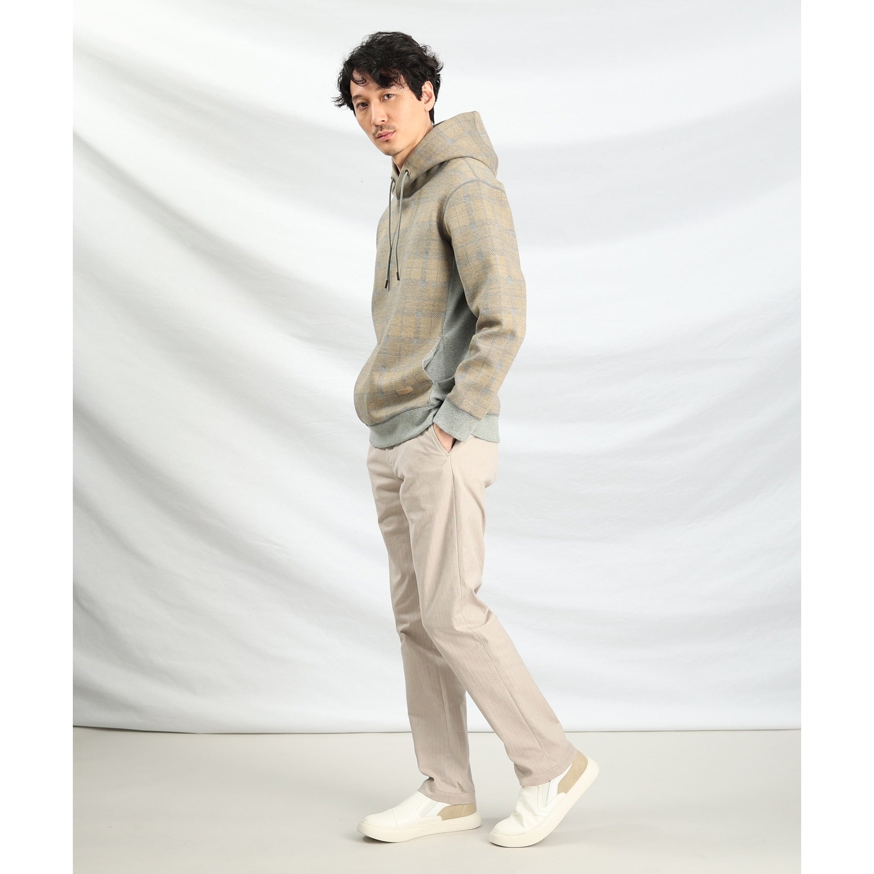 TAKEO KIKUCHI [Available in 7 sizes and 6 colors!] Top Multi Herringbone Pants