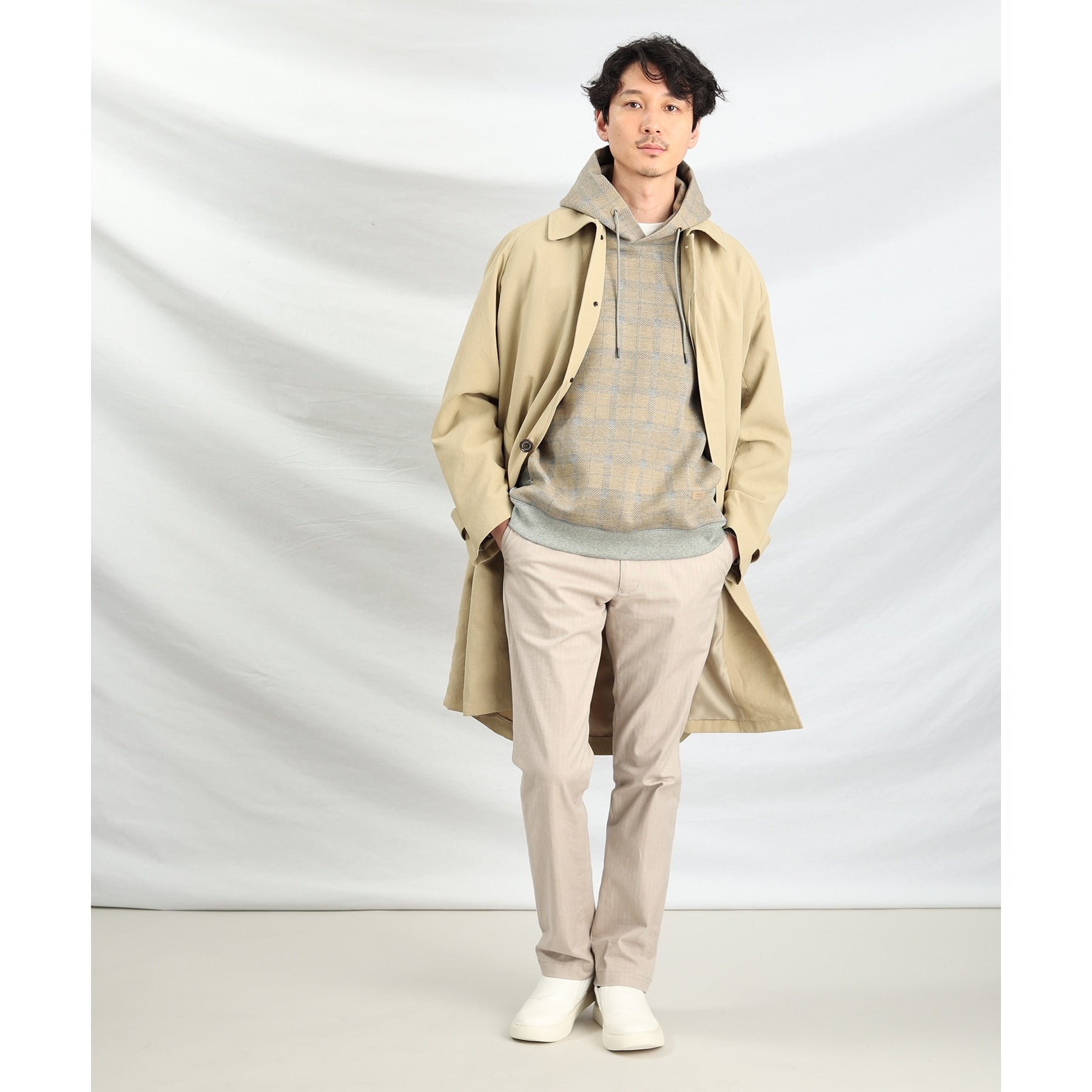 TAKEO KIKUCHI [Available in 7 sizes and 6 colors!] Top Multi Herringbone Pants