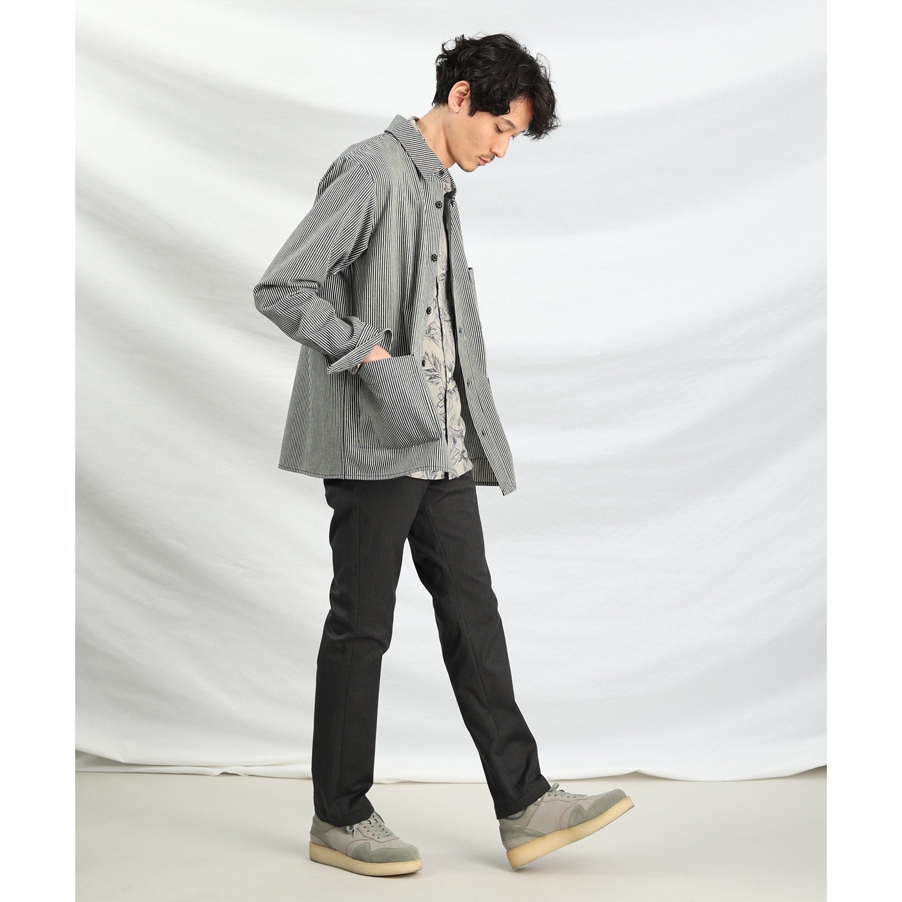 TAKEO KIKUCHI [Available in 7 sizes and 6 colors!] Top Multi Herringbone Pants