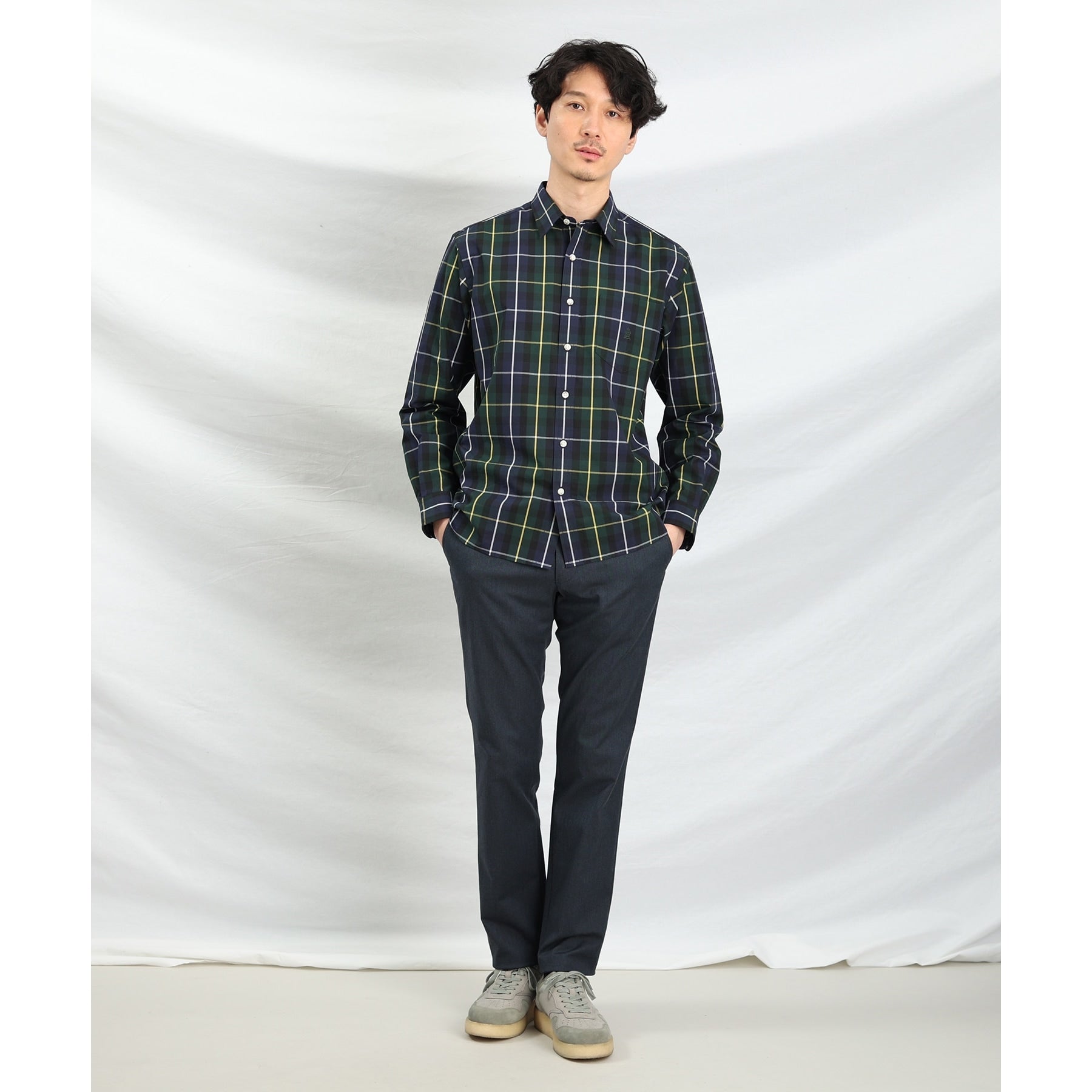TAKEO KIKUCHI [Available in 7 sizes and 6 colors!] Top Multi Herringbone Pants