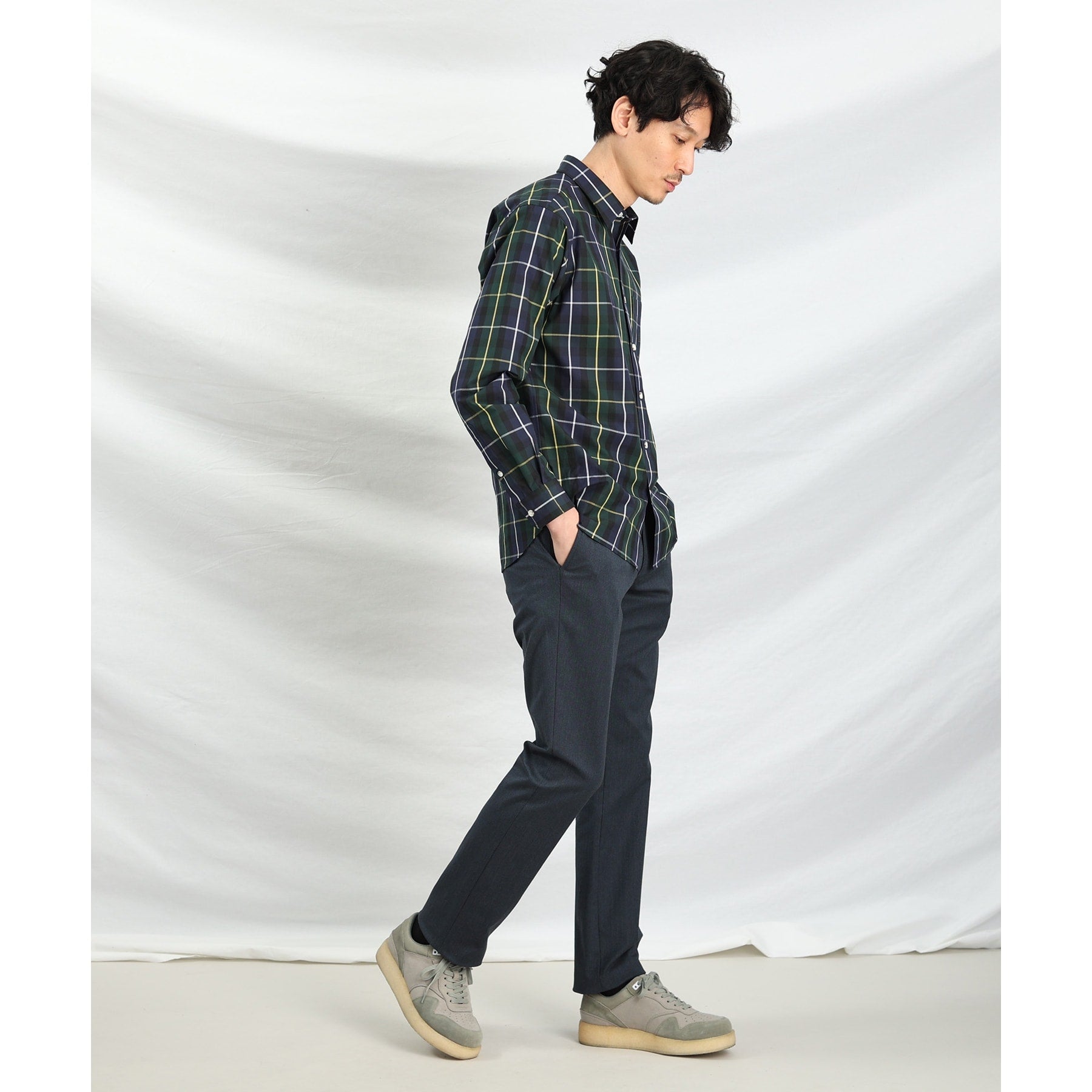 TAKEO KIKUCHI [Available in 7 sizes and 6 colors!] Top Multi Herringbone Pants