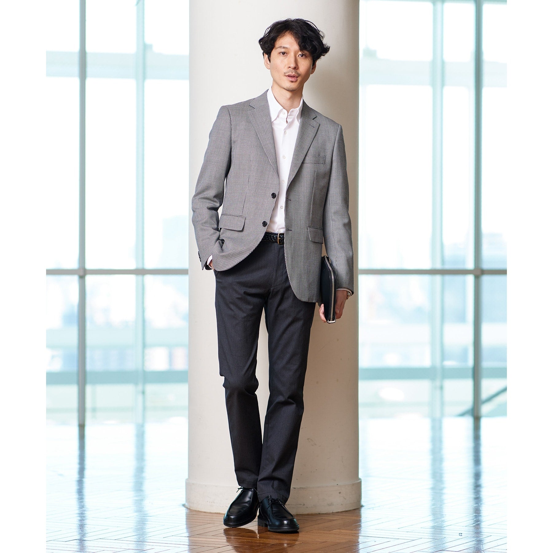 TAKEO KIKUCHI [Available in 7 sizes and 6 colors!] Top Multi Herringbone Pants