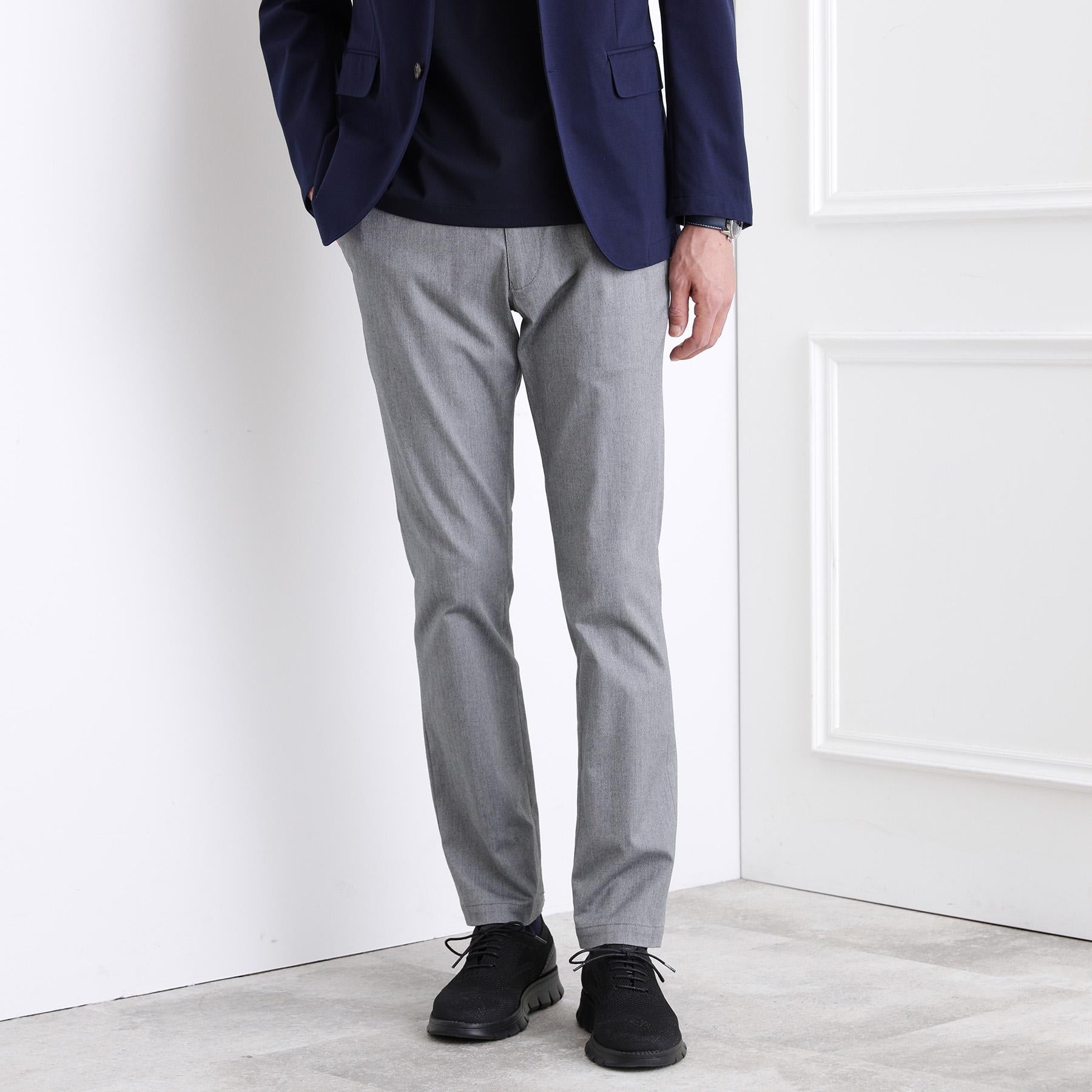 タケオキクチ TAKEO KIKUCHI 【全7サイズ×6色展開！】トップマルチヘリンボン パンツ (ネイビー) ネイビー(093)