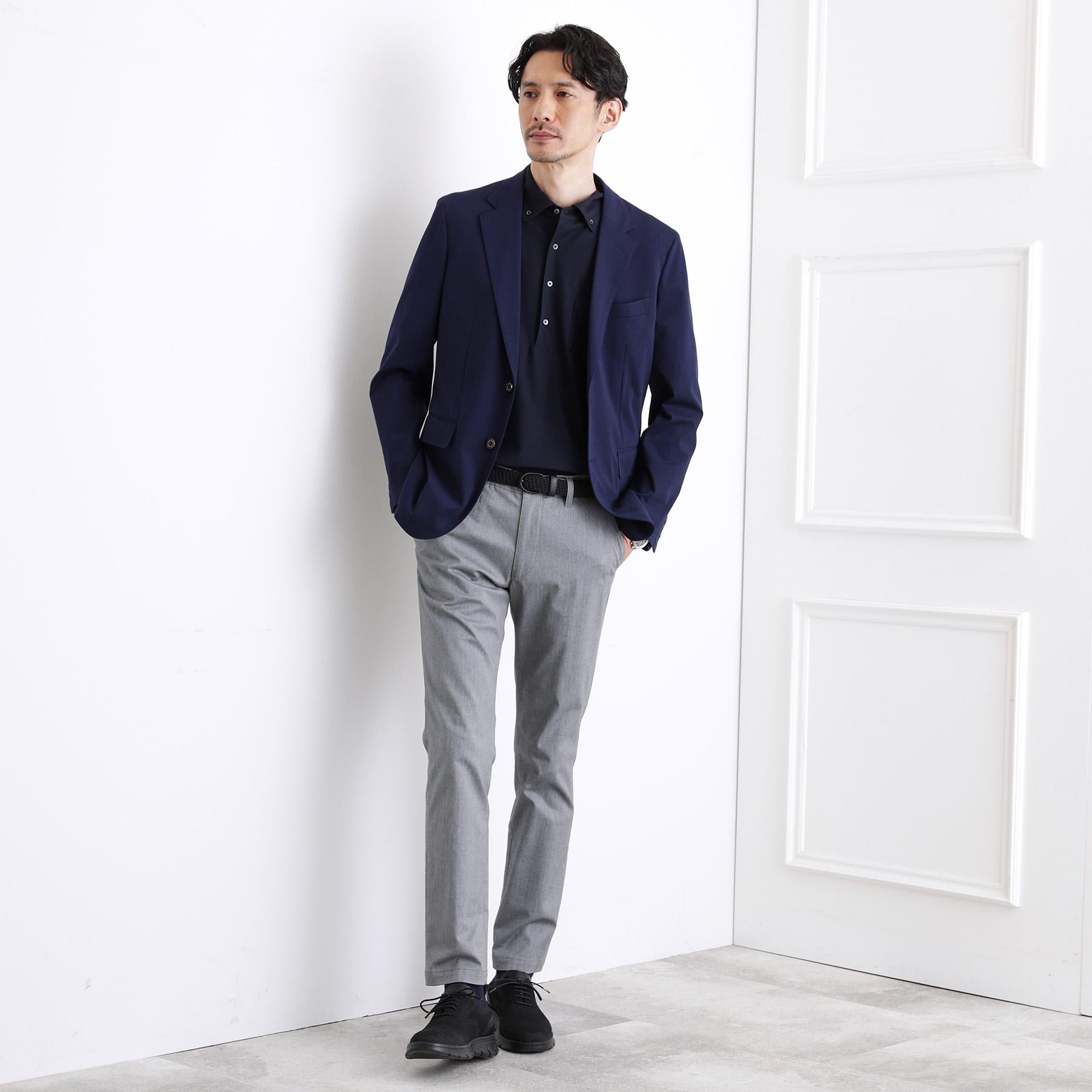 タケオキクチ TAKEO KIKUCHI 【全7サイズ×6色展開！】トップマルチヘリンボン パンツ (ネイビー) ネイビー(093)