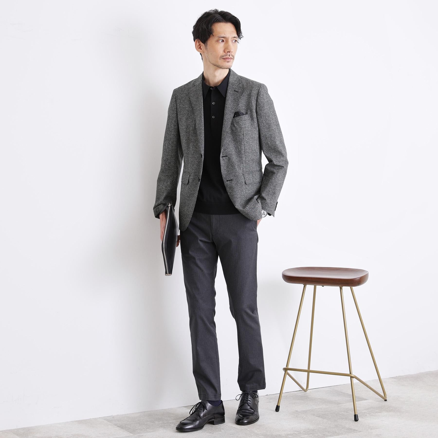 タケオキクチ TAKEO KIKUCHI 【全7サイズ×6色展開！】トップマルチヘリンボン パンツ (ネイビー) ネイビー(093)