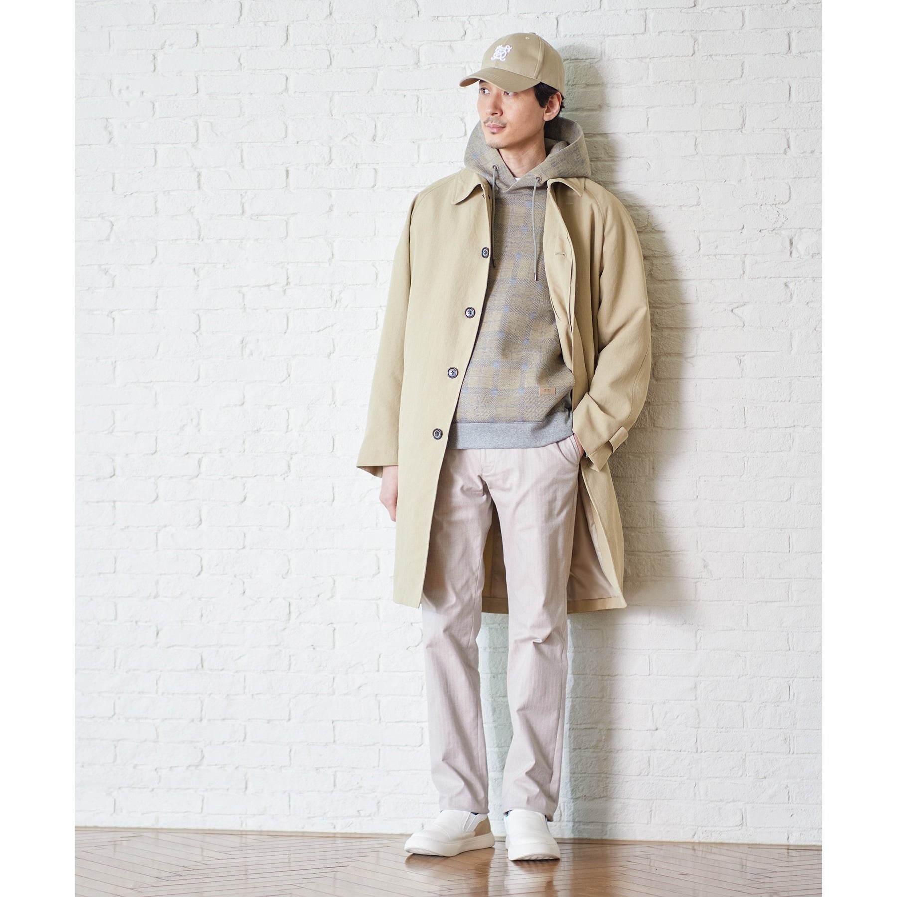 タケオキクチ TAKEO KIKUCHI 【全7サイズ×6色展開！】トップマルチヘリンボン パンツ (ネイビー) ネイビー(093)