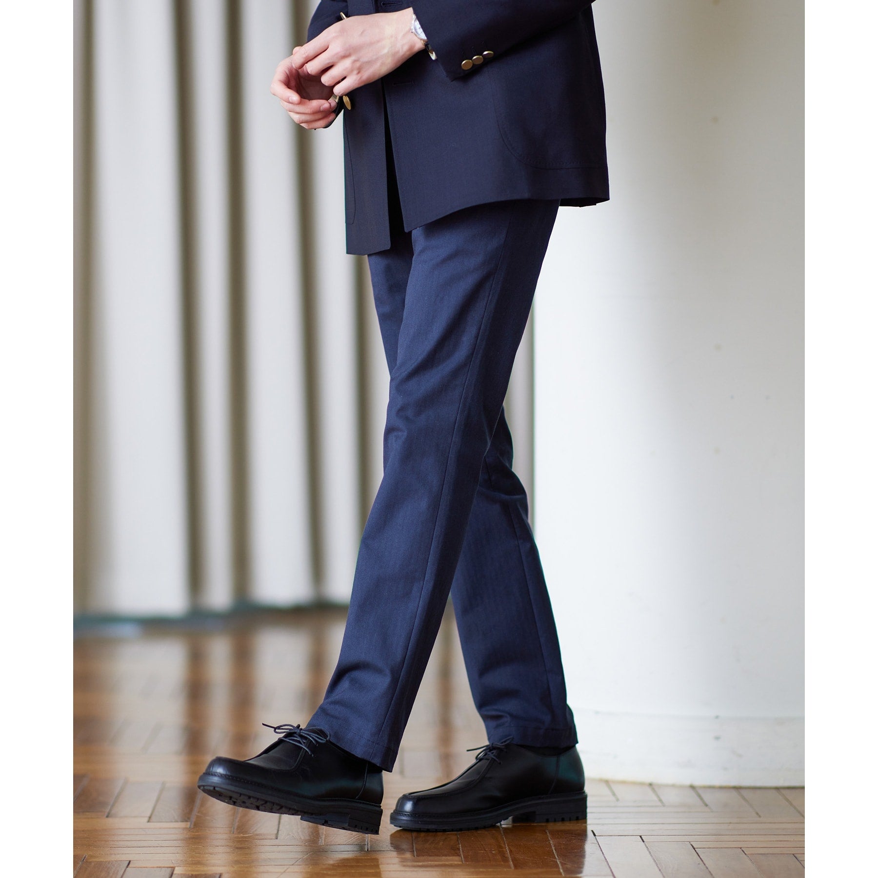 タケオキクチ TAKEO KIKUCHI 【全7サイズ×6色展開！】トップマルチヘリンボン パンツ (ネイビー) ネイビー(093)