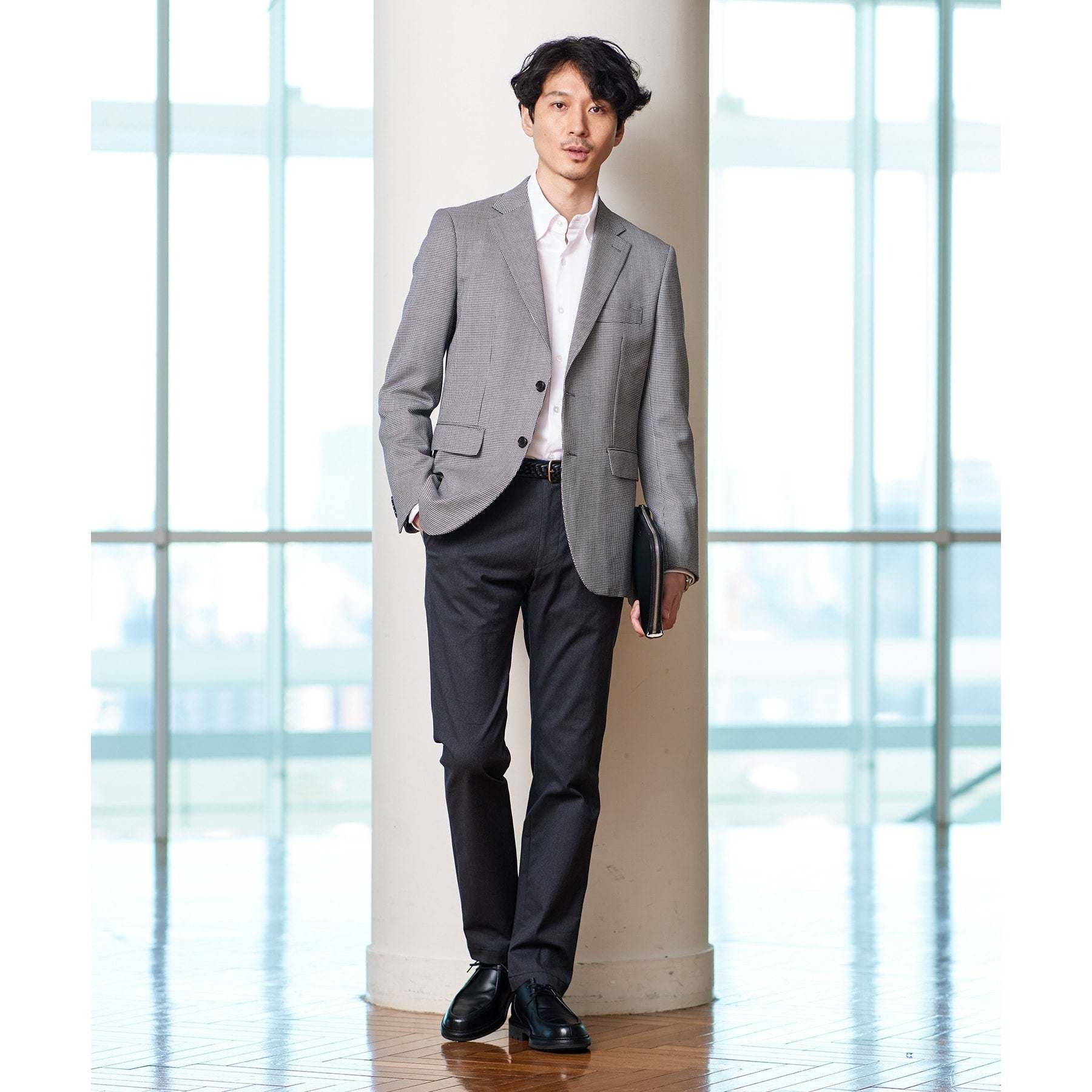 タケオキクチ TAKEO KIKUCHI 【全7サイズ×6色展開！】トップマルチヘリンボン パンツ (ネイビー) ネイビー(093)