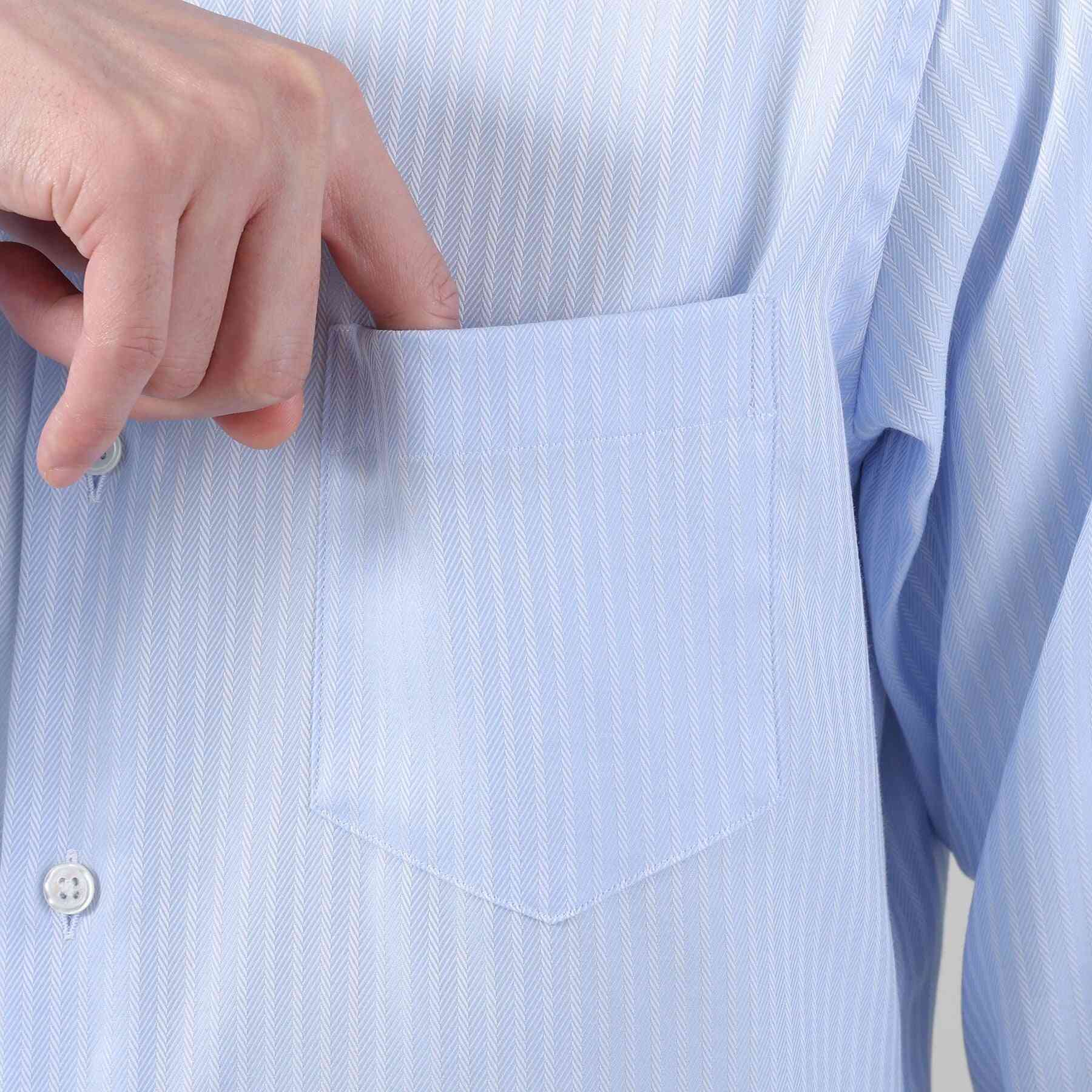 TAKEO KIKUCHI Dobby Stripe Business Shirt