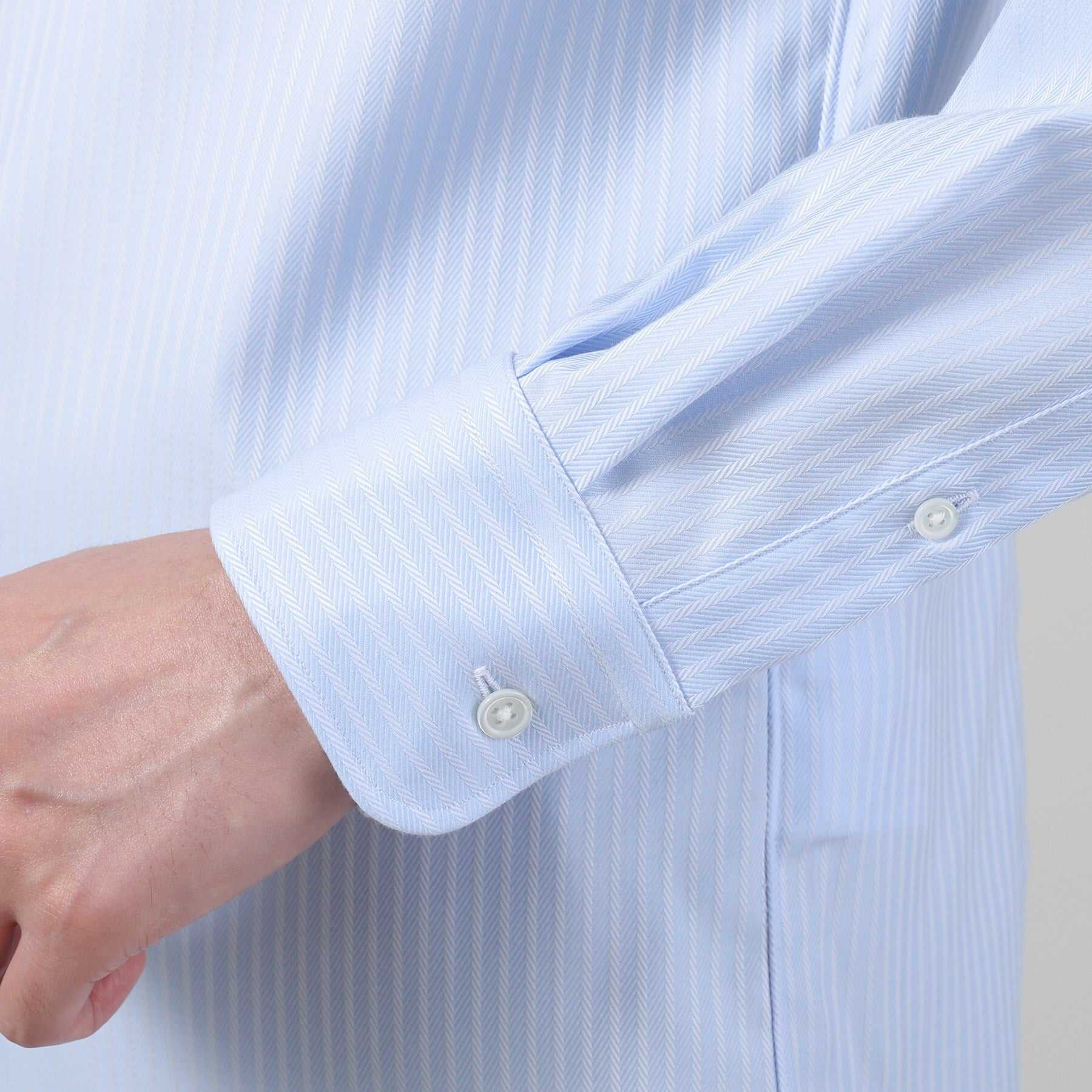 TAKEO KIKUCHI Dobby Stripe Business Shirt