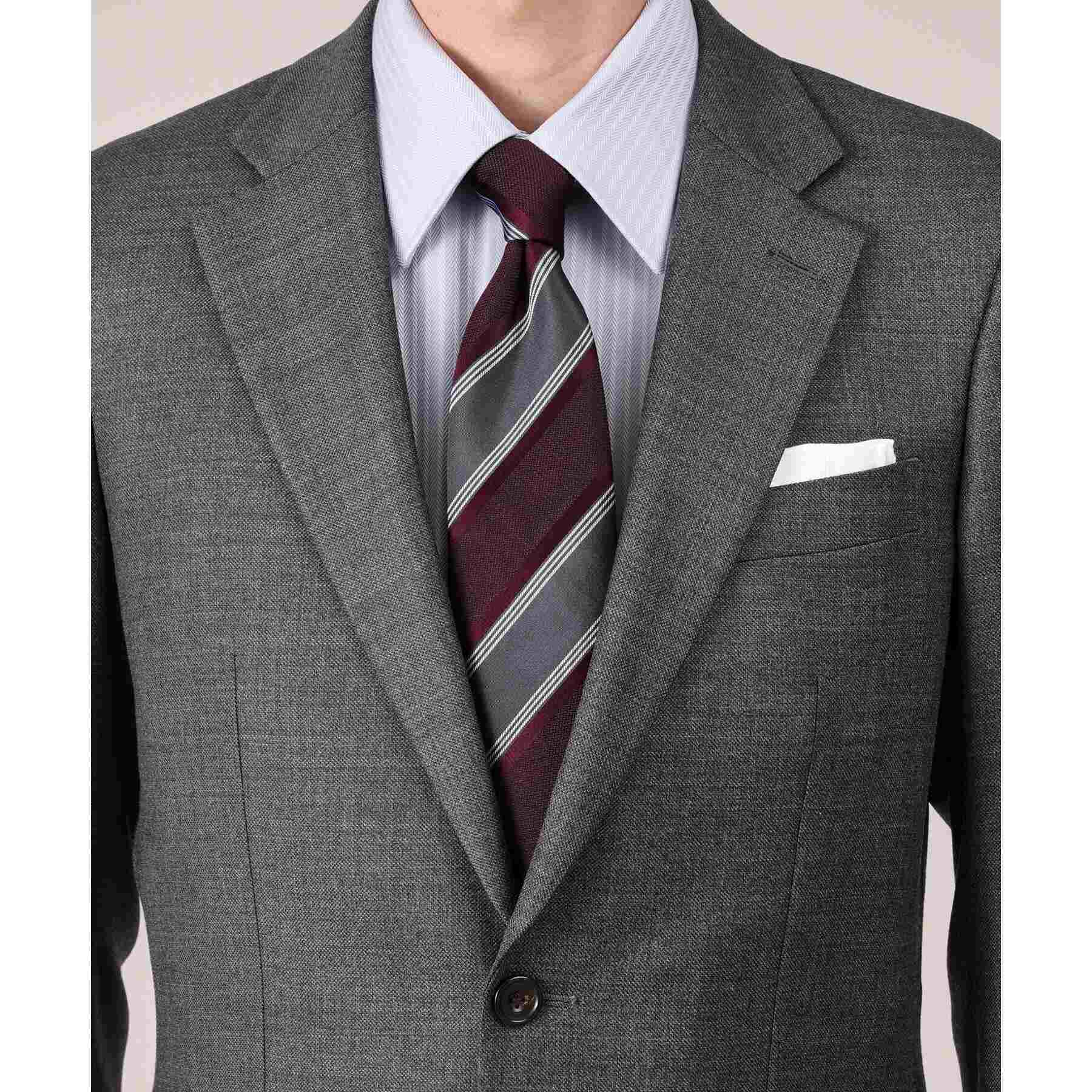 TAKEO KIKUCHI Dobby Stripe Business Shirt