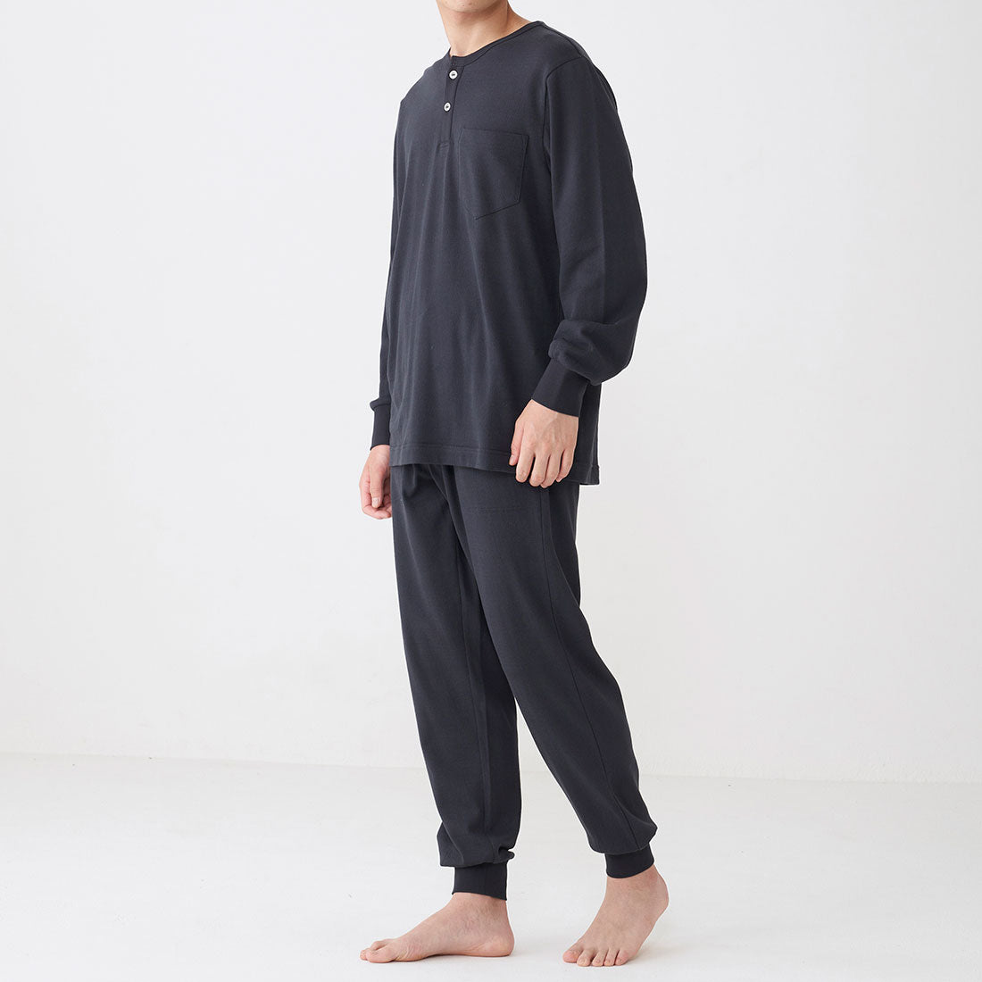 タケオキクチ TAKEO KIKUCHI 長袖ヘンリーネックシャツ （コン） コン