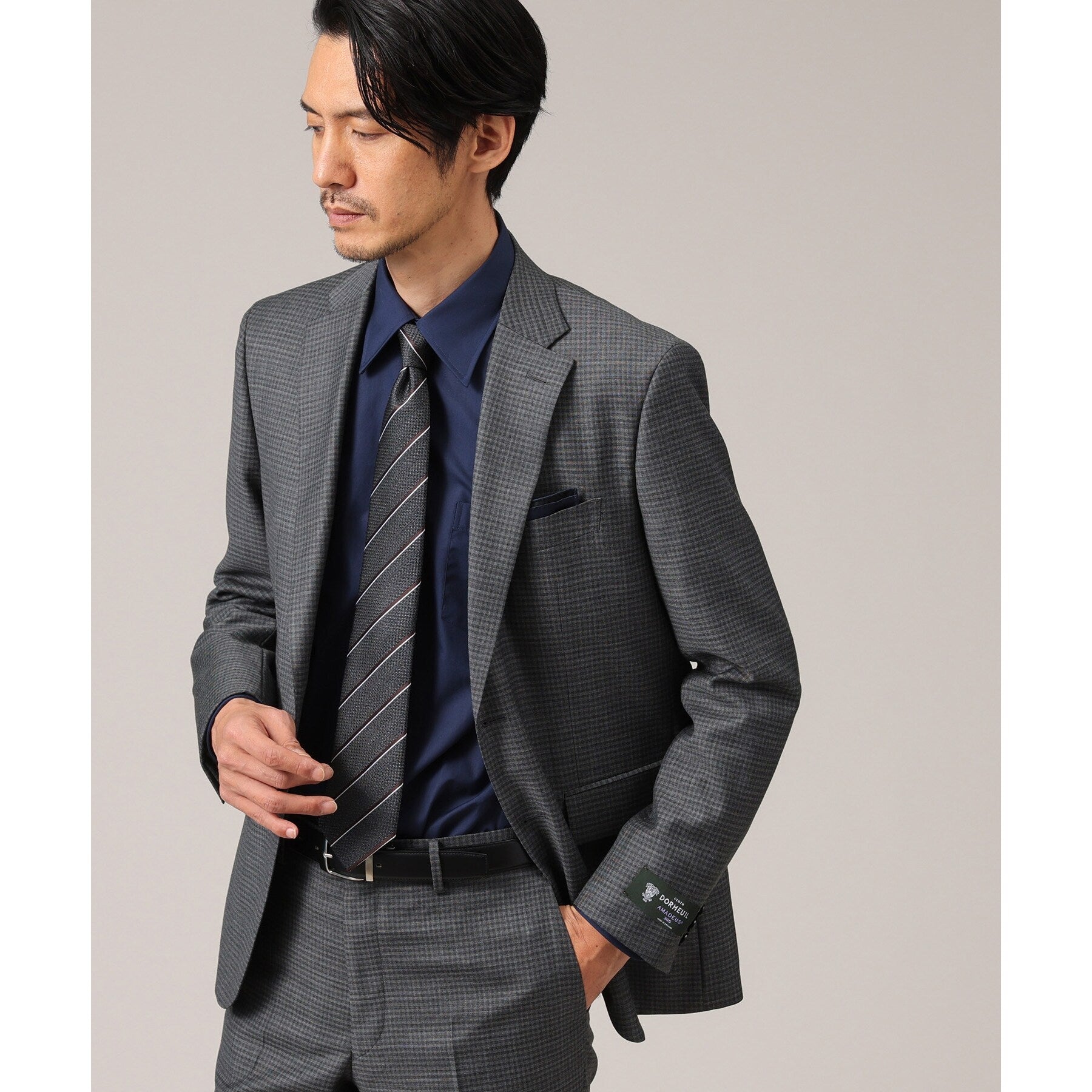 タケオキクチ TAKEO KIKUCHI 【Sサイズ～】100双 ブロード レギュラーカラー シャツ （ネイビー(093)） ネイビー(093)