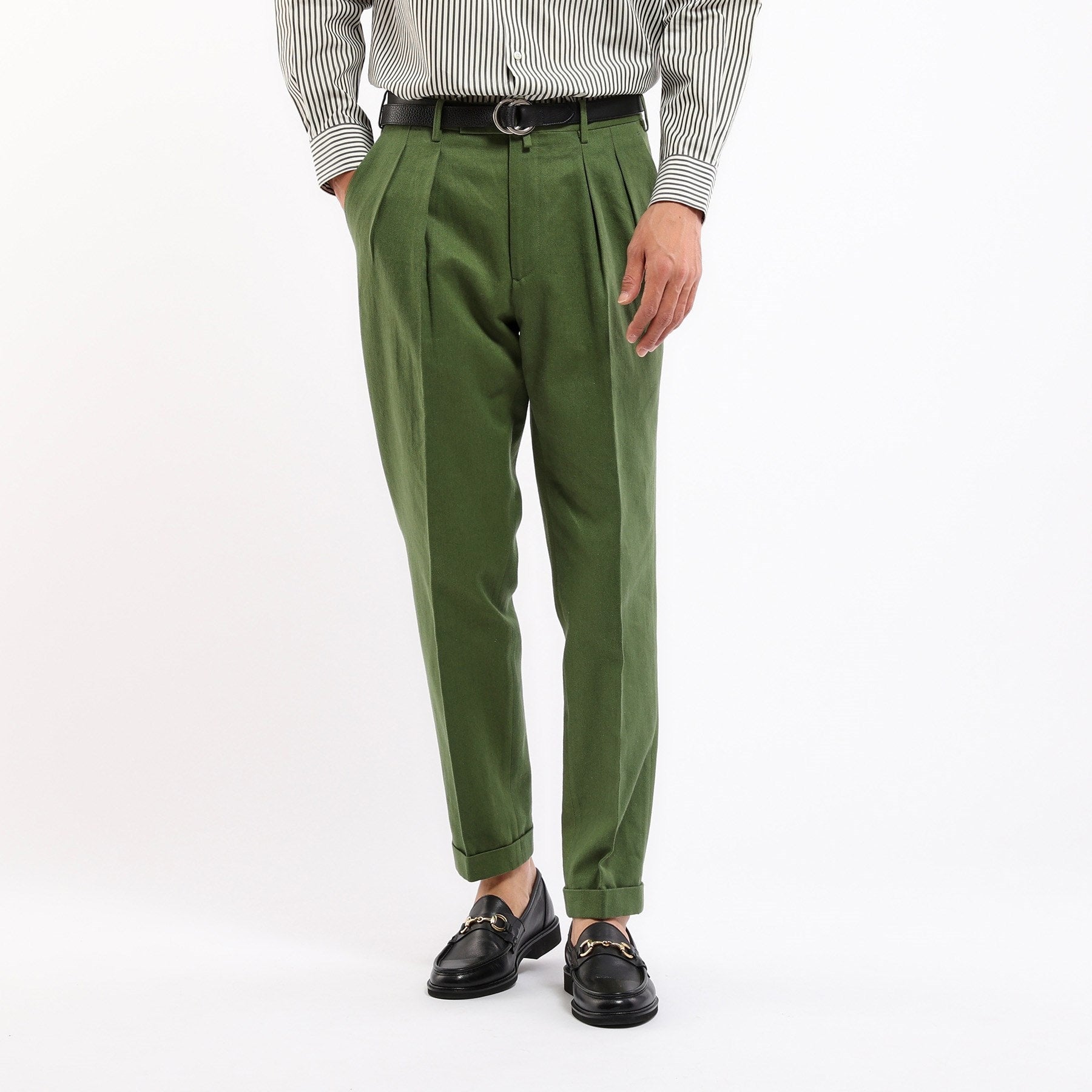 TAKEO KIKUCHI [THE FLAGSHIP] Cotton linen twill pants