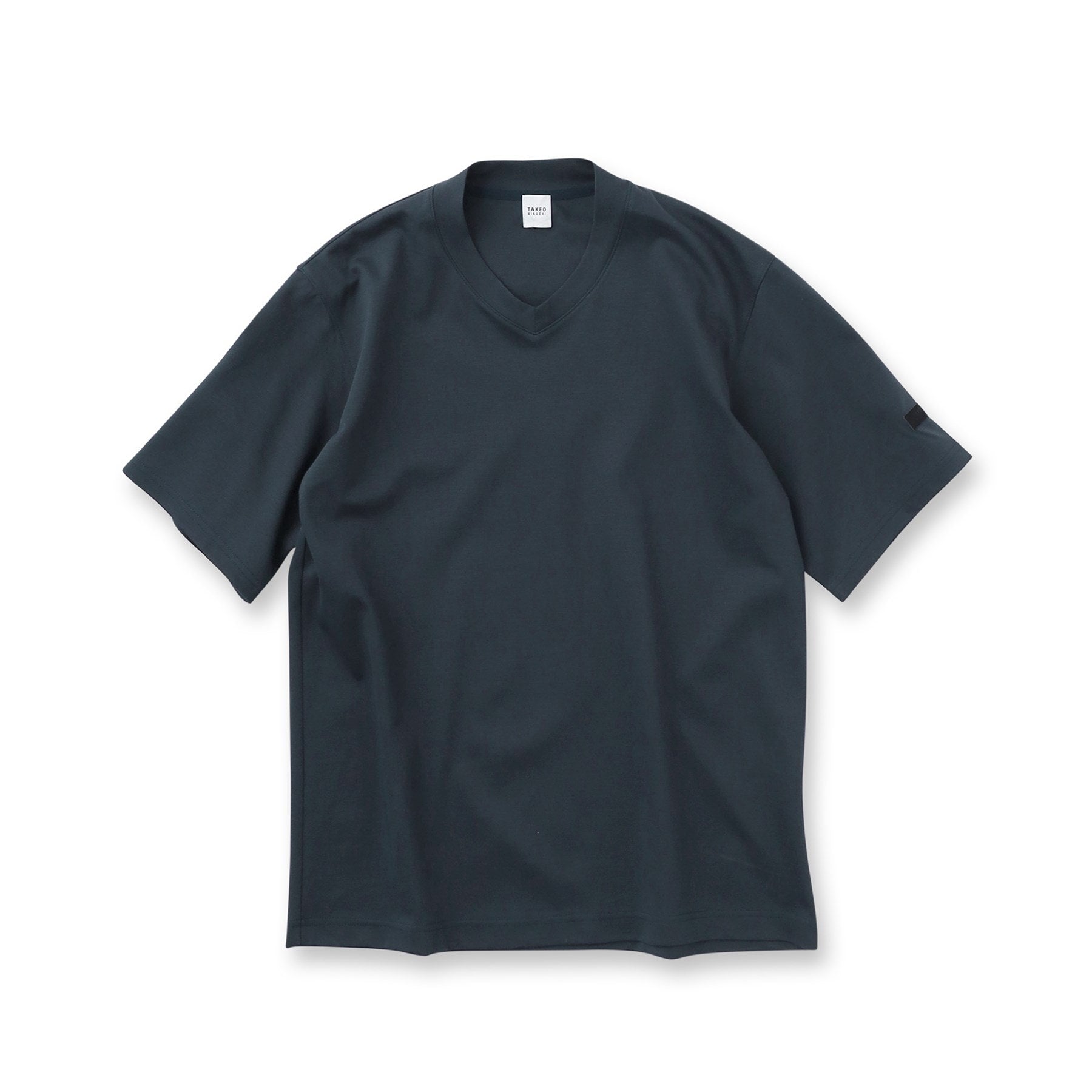 TAKEO KIKUCHI [Antibacterial and deodorant] [S size and up] Jacket inner short sleeve V cut and sew