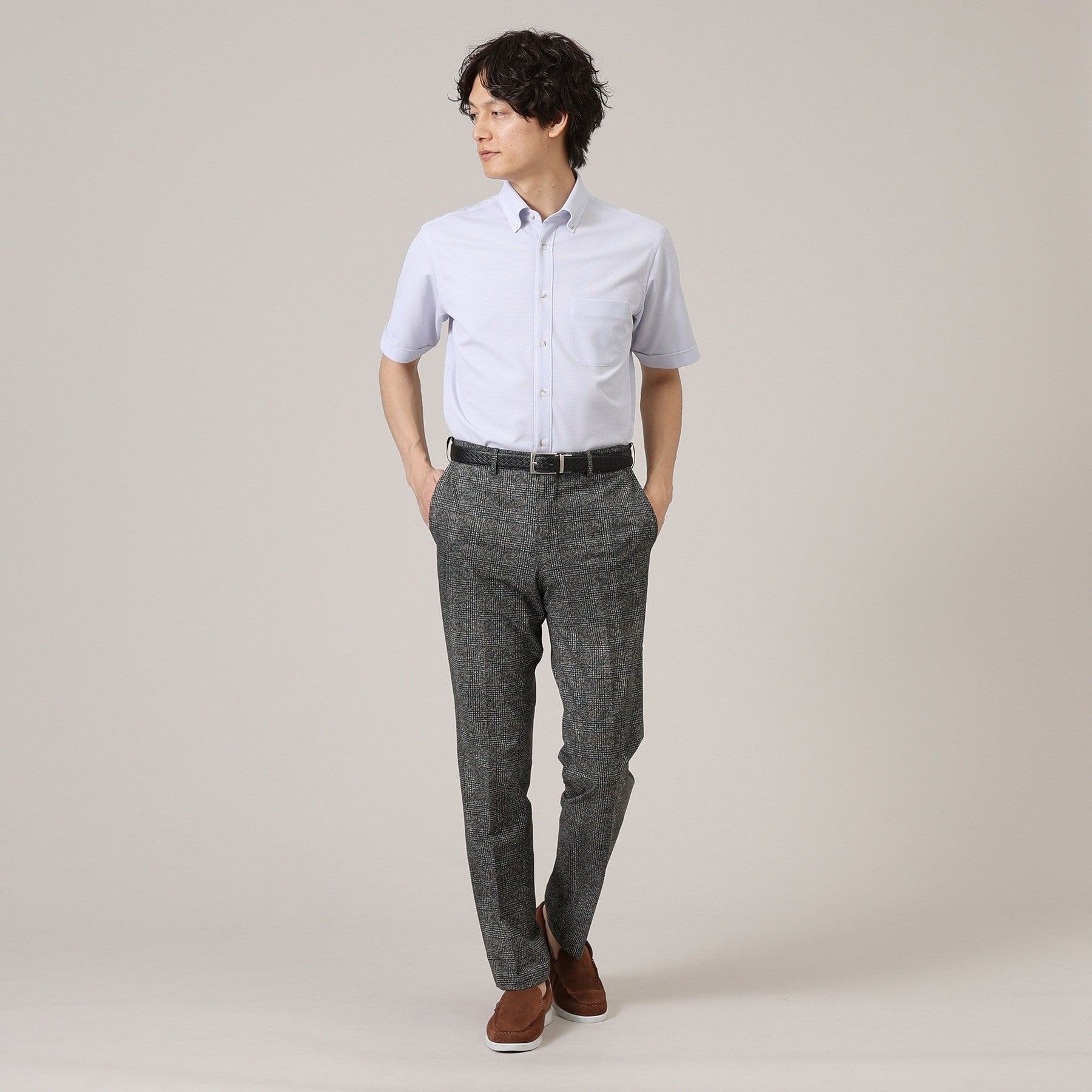 タケオキクチ TAKEO KIKUCHI 【抗菌防臭】 COOL DOTS グレンチェック パンツ