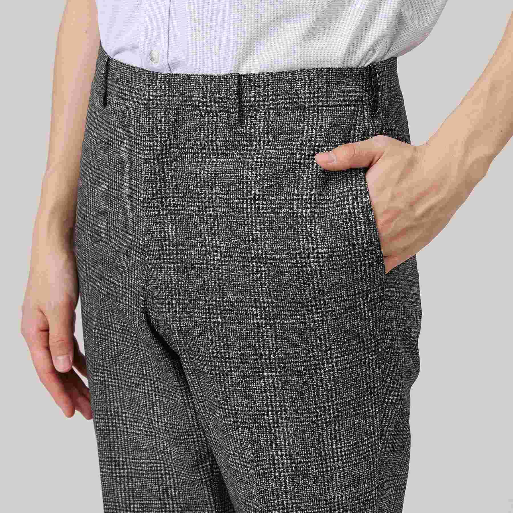 タケオキクチ TAKEO KIKUCHI 【抗菌防臭】 COOL DOTS グレンチェック パンツ