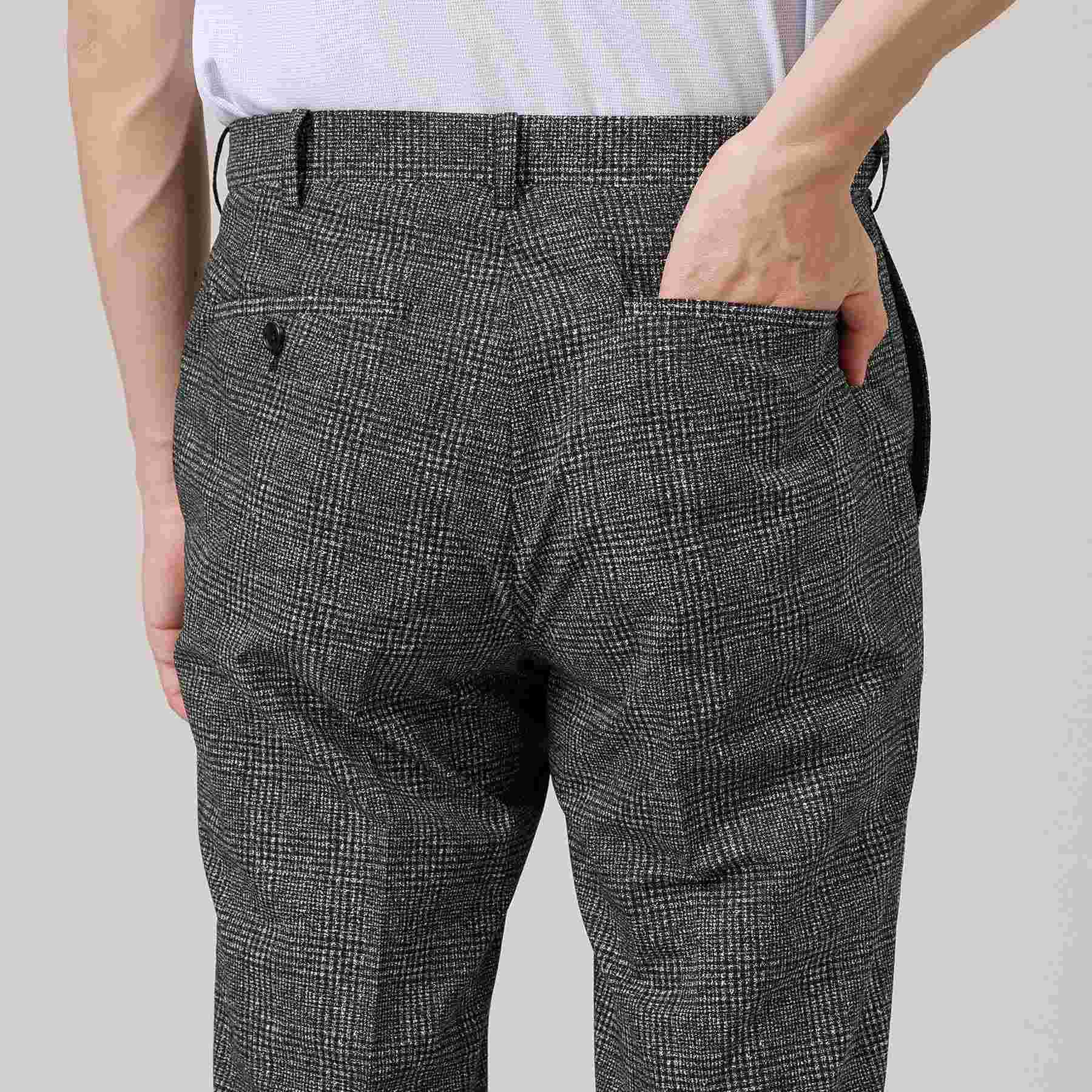 タケオキクチ TAKEO KIKUCHI 【抗菌防臭】 COOL DOTS グレンチェック パンツ