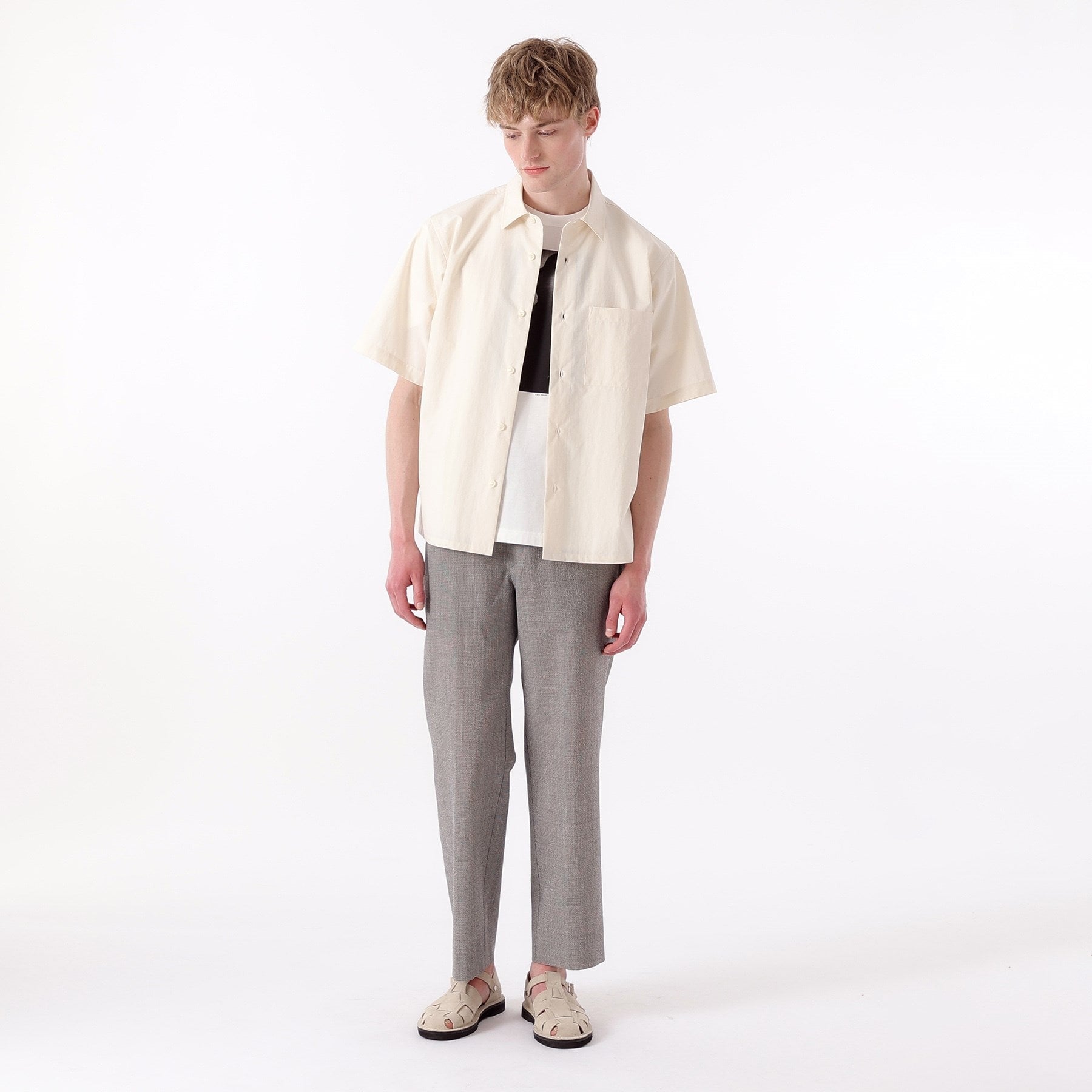 タケオキクチ TAKEO KIKUCHI 【THE FLAGSHIP】ウェザークロス シャツ （ライトベージュ(051)） ライトベージュ(051)