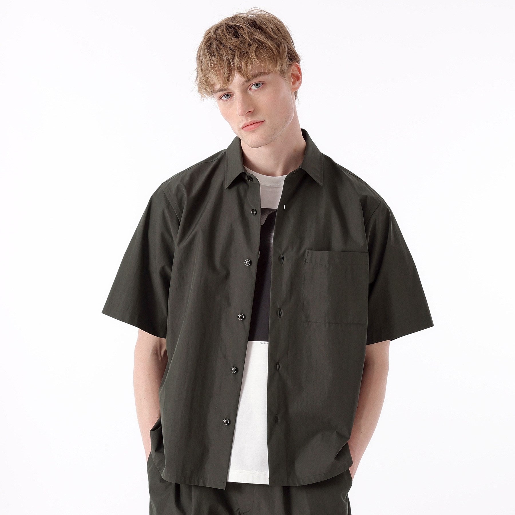 タケオキクチ TAKEO KIKUCHI 【THE FLAGSHIP】ウェザークロス シャツ （チャコールグレー(014)） チャコールグレー(014)