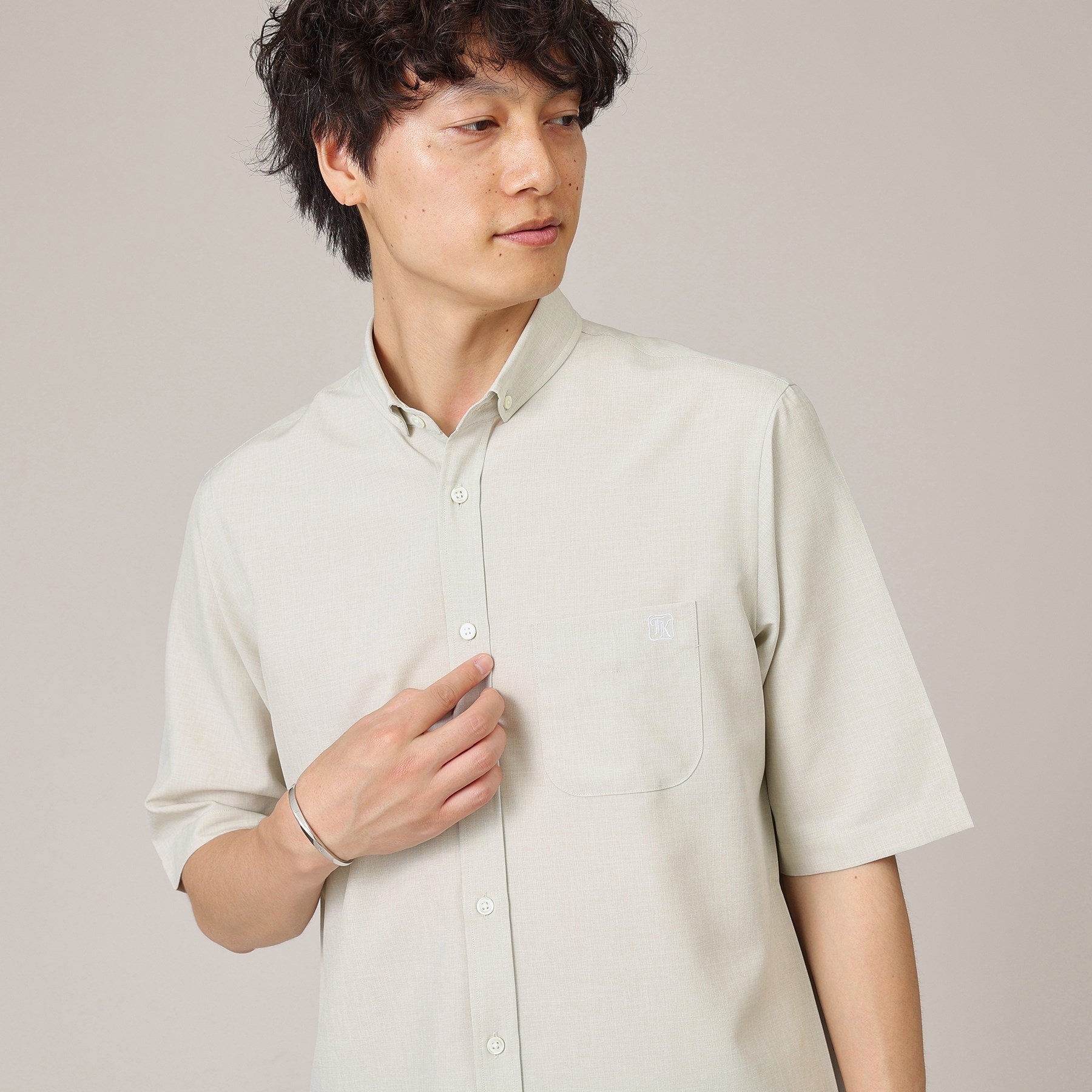 タケオキクチ TAKEO KIKUCHI ウェザーチビBD5分袖シャツ