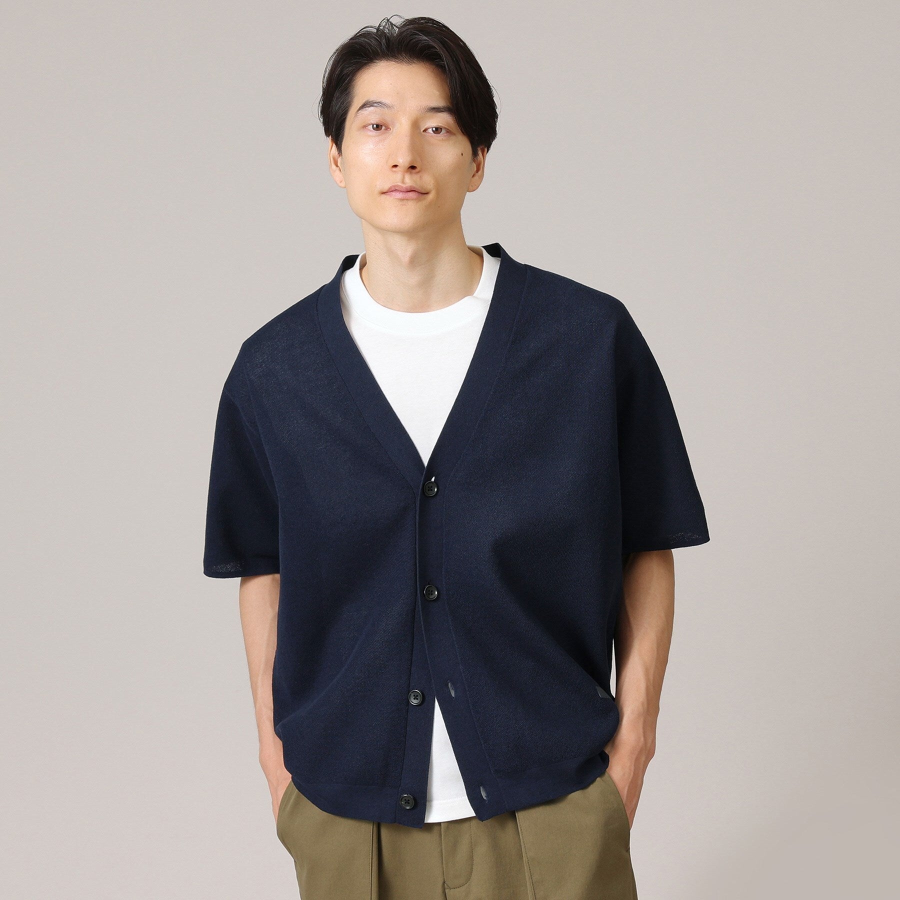 TAKEO KIKUCHI 3/4袖短袖開襟衫