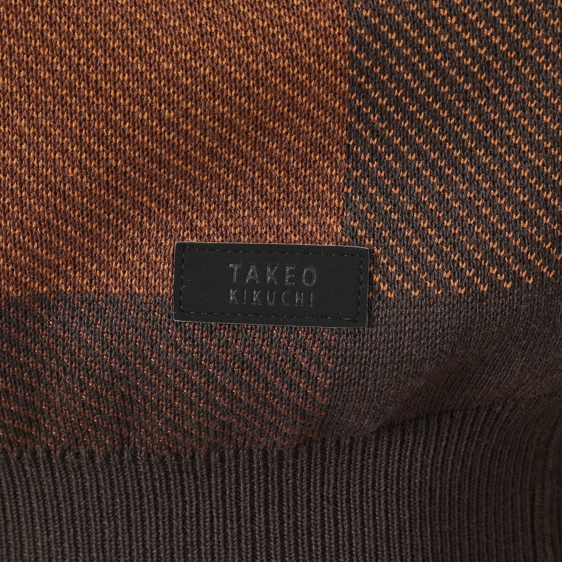 タケオキクチ TAKEO KIKUCHI チェック柄 プルオーバー ニット （ブラウン(243)） ブラウン(243)