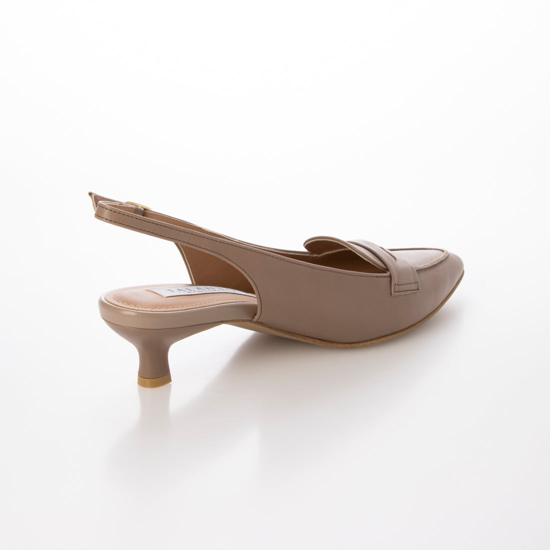 タラントン バイ ダイアナ TALANTON by DIANA コインモチーフバックベルトパンプス （ダークベージュカーフ） ダークベージュカーフ