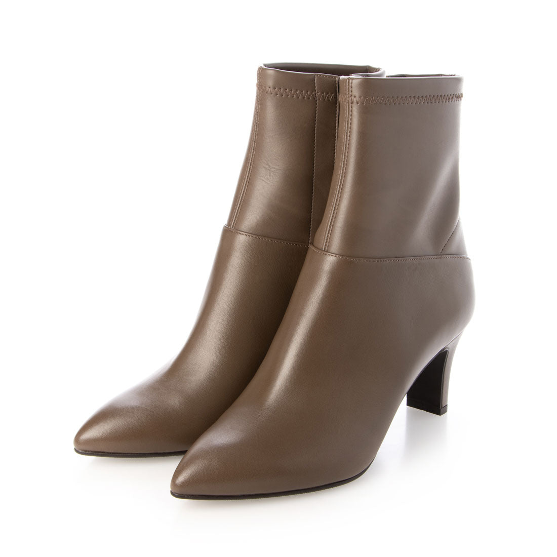 タラントン バイ ダイアナ TALANTON by DIANA ストレッチショートブーツ,ダークブラウンカーフ