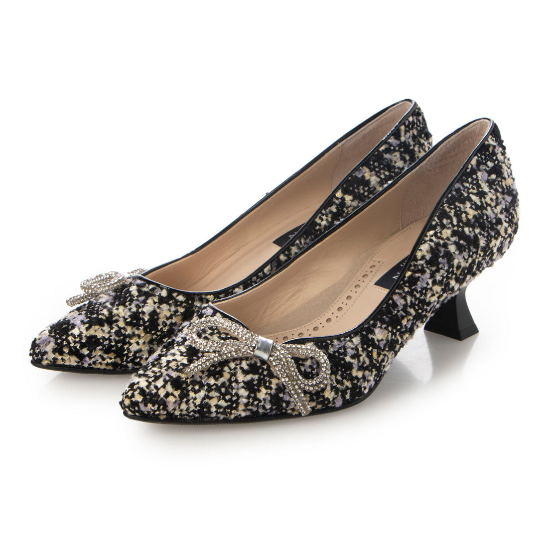 タラントン バイ ダイアナ TALANTON by DIANA リボンパンプス,マルチ生地