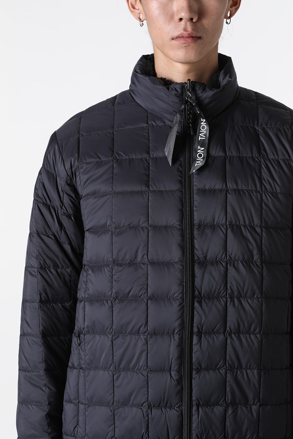 タイオン TAION UNISEX DOWN×BOA REVERSIBLE DOWN JKT （BLACK×BLACK） BLACK×BLACK