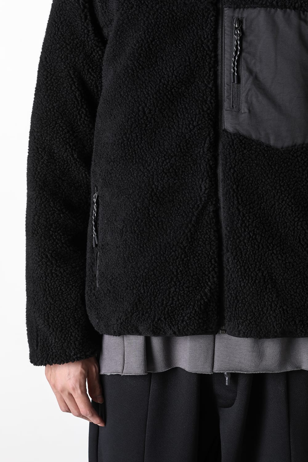 タイオン TAION UNISEX DOWN×BOA REVERSIBLE DOWN JKT （BLACK×BLACK） BLACK×BLACK
