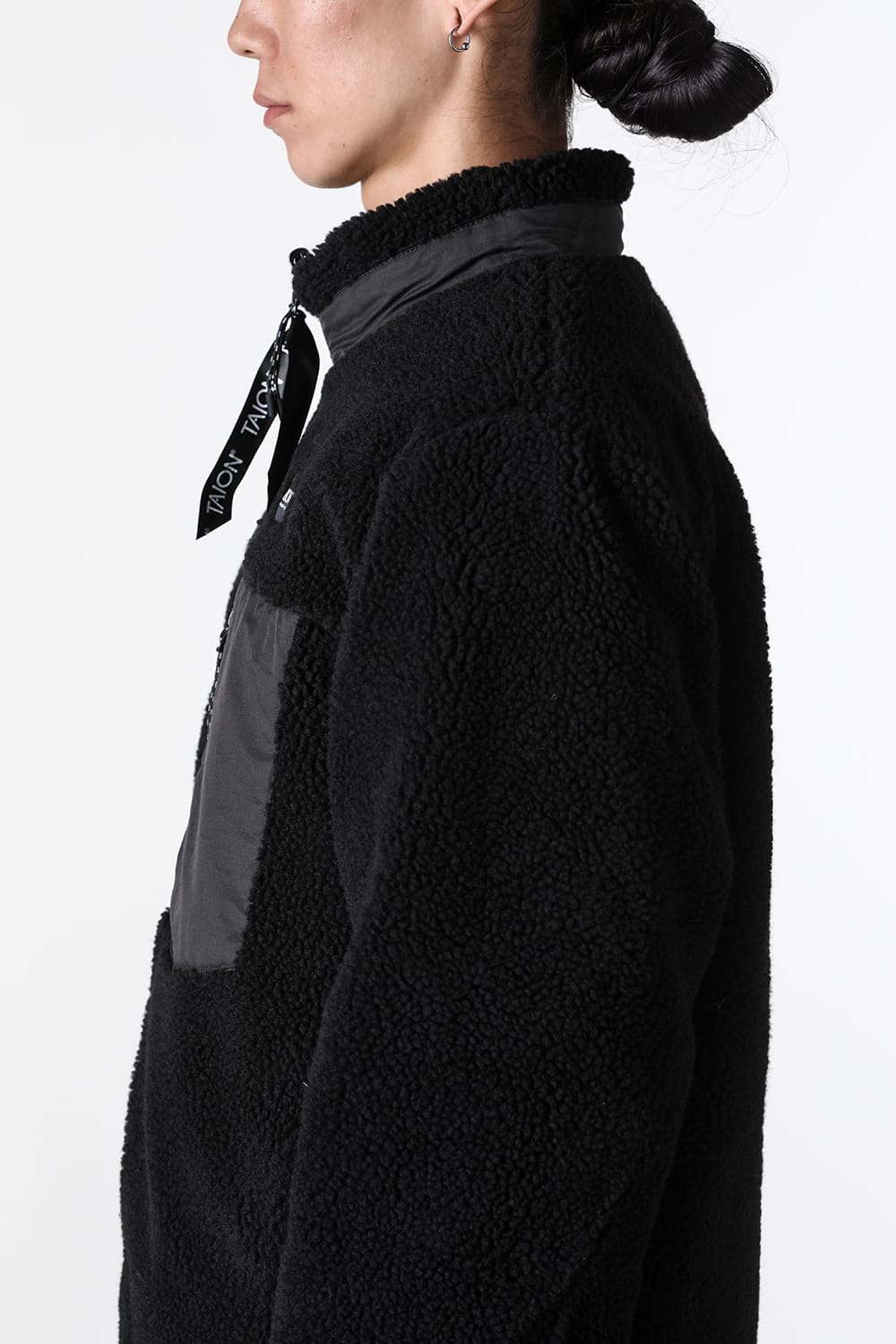 タイオン TAION UNISEX DOWN×BOA REVERSIBLE DOWN JKT （BLACK×BLACK） BLACK×BLACK