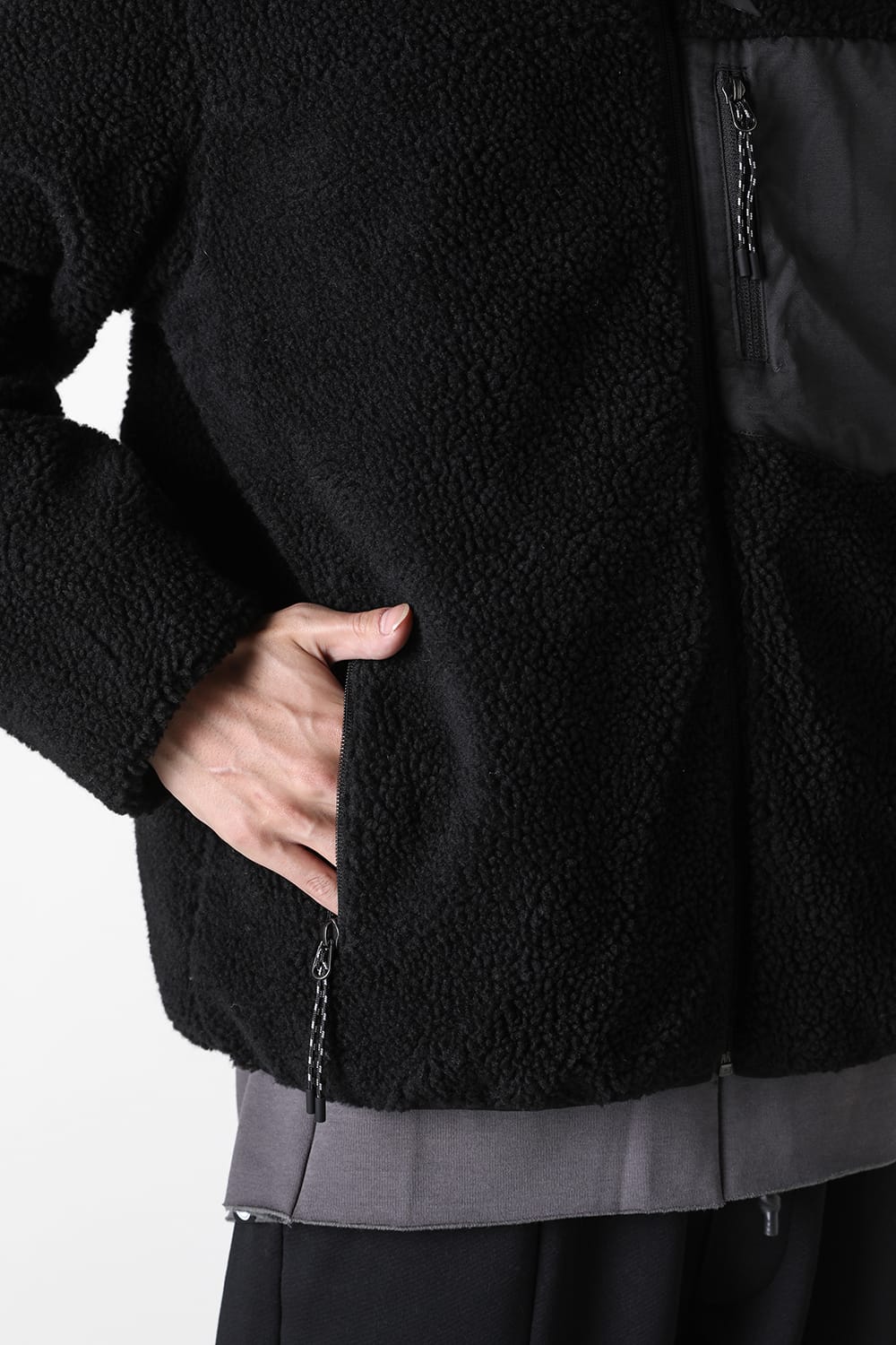 タイオン TAION UNISEX DOWN×BOA REVERSIBLE DOWN JKT （BLACK×BLACK） BLACK×BLACK