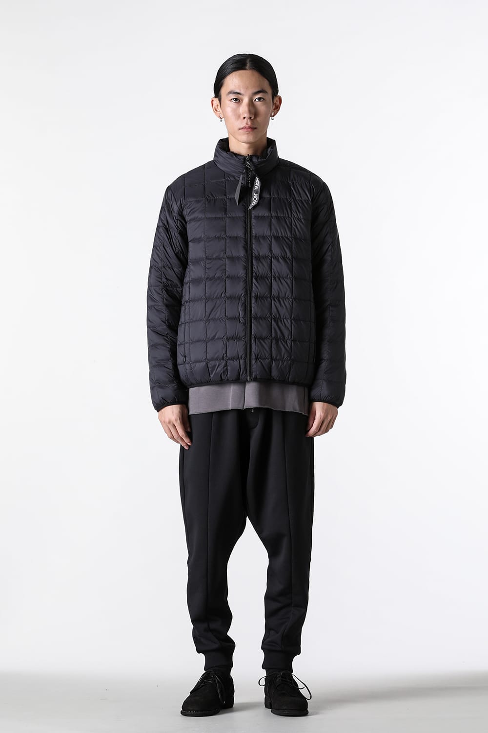 タイオン TAION UNISEX DOWN×BOA REVERSIBLE DOWN JKT （BLACK×BLACK） BLACK×BLACK